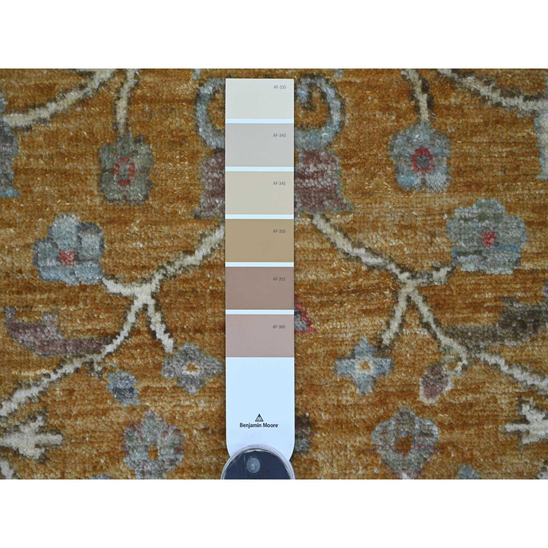 Oushak-And-Peshawar-Hand-Knotted-Rug-107545