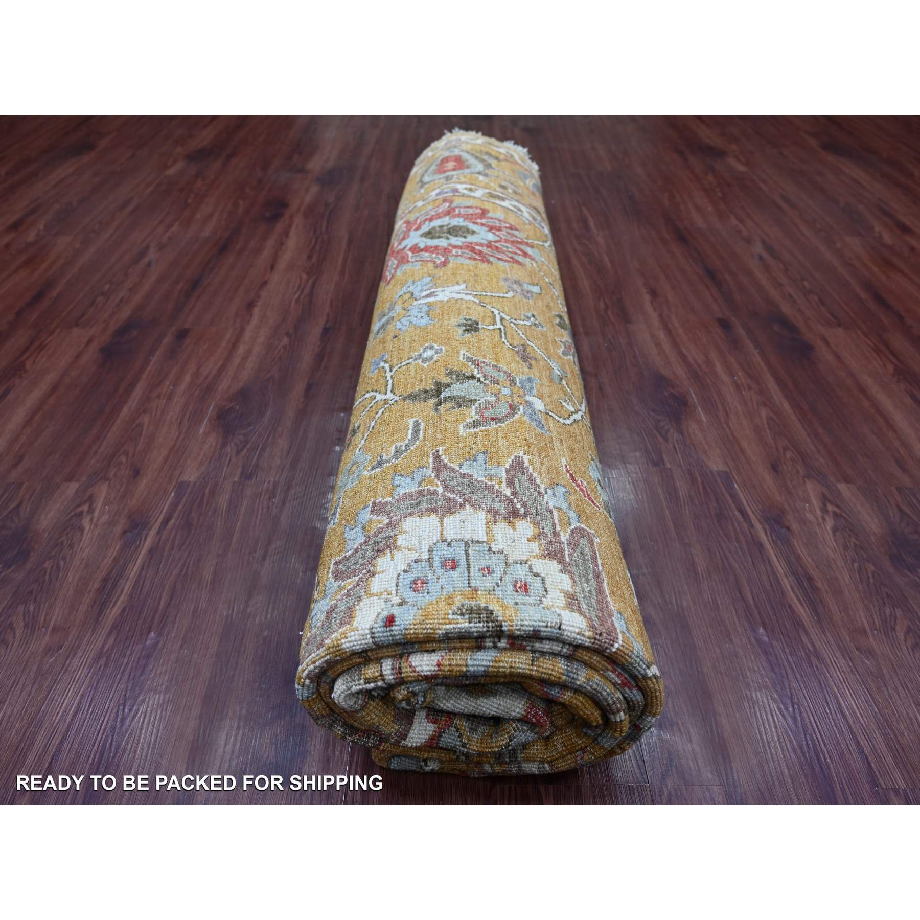 Oushak-And-Peshawar-Hand-Knotted-Rug-107545
