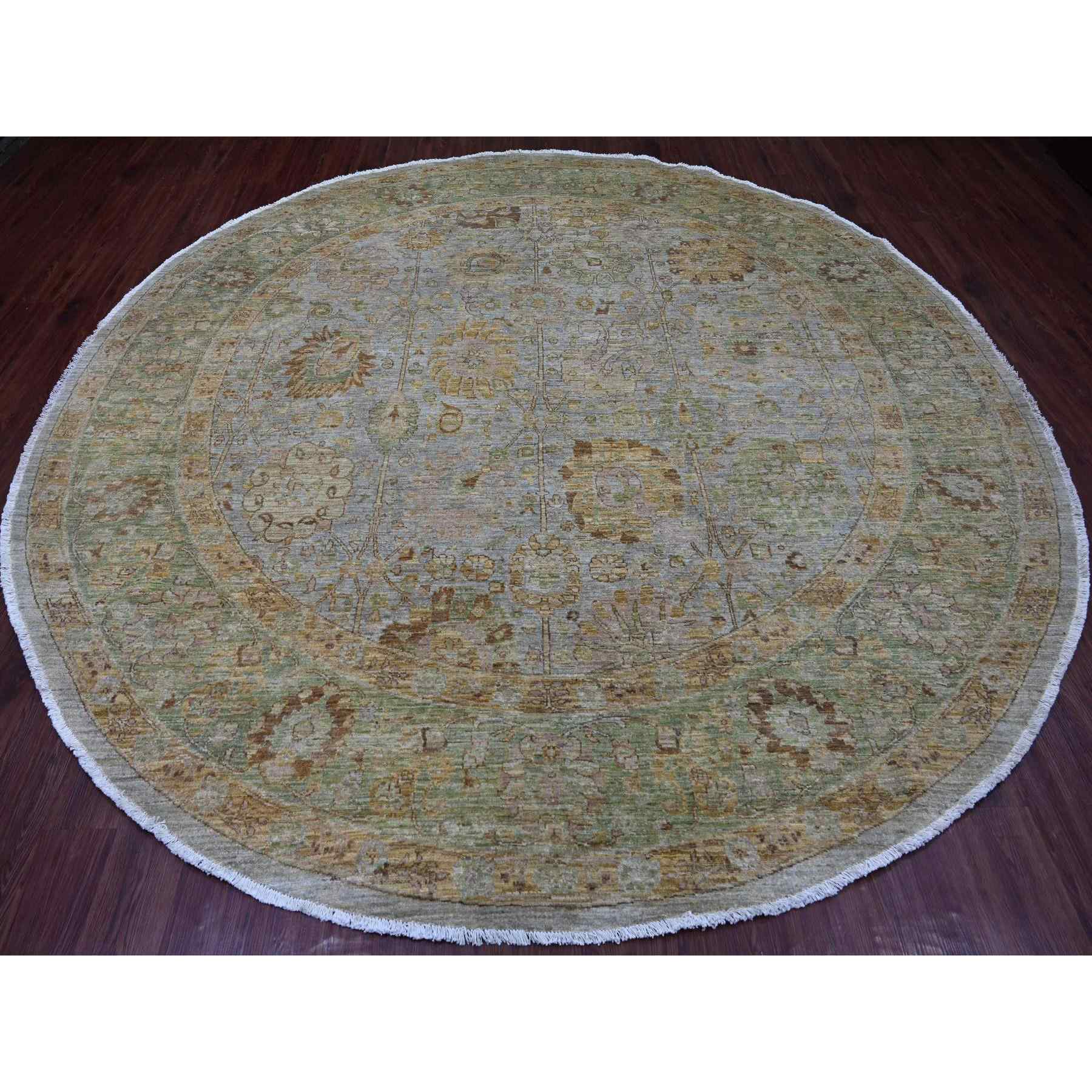 Oushak-And-Peshawar-Hand-Knotted-Rug-107550