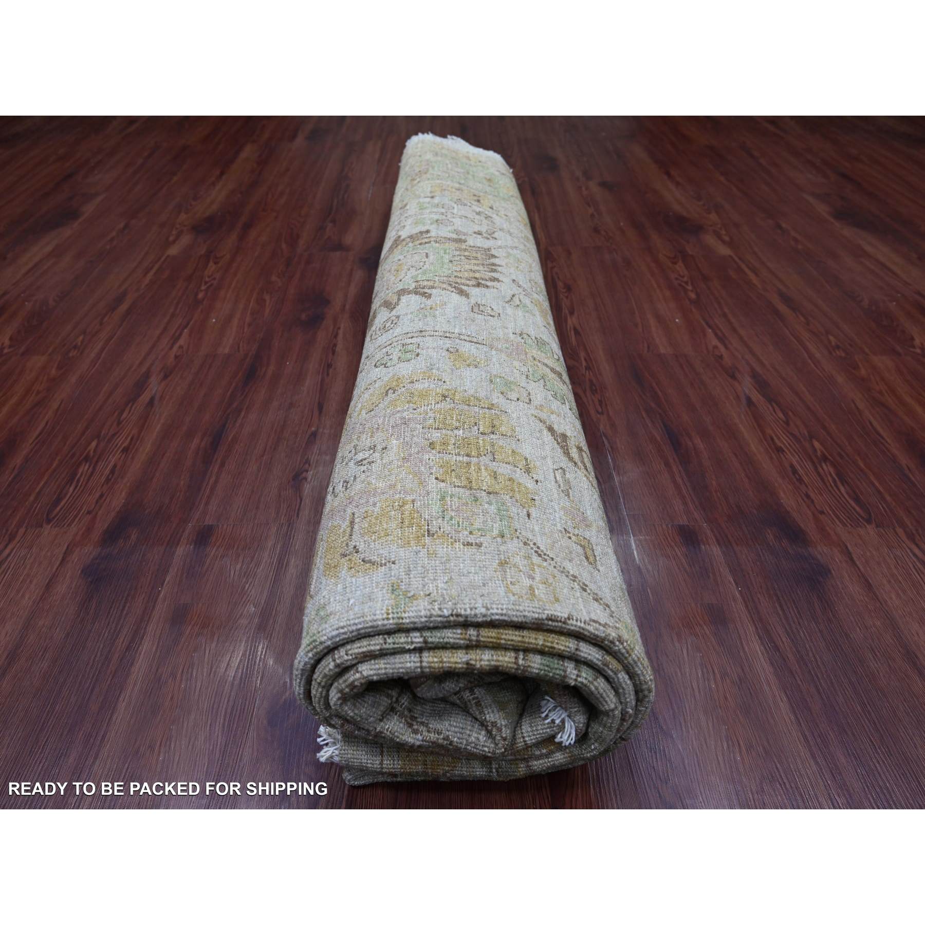 Oushak-And-Peshawar-Hand-Knotted-Rug-107550