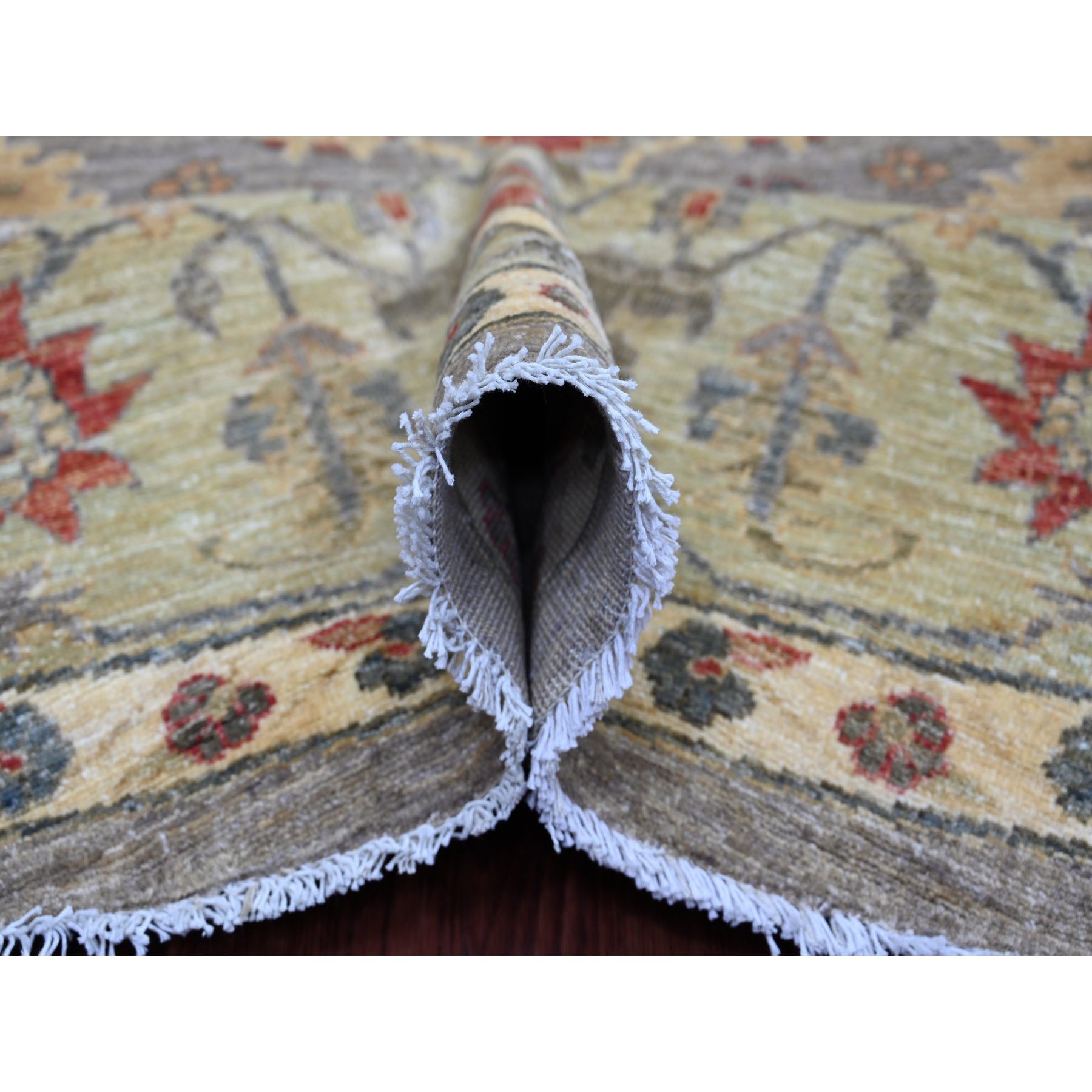 Oushak-And-Peshawar-Hand-Knotted-Rug-107555