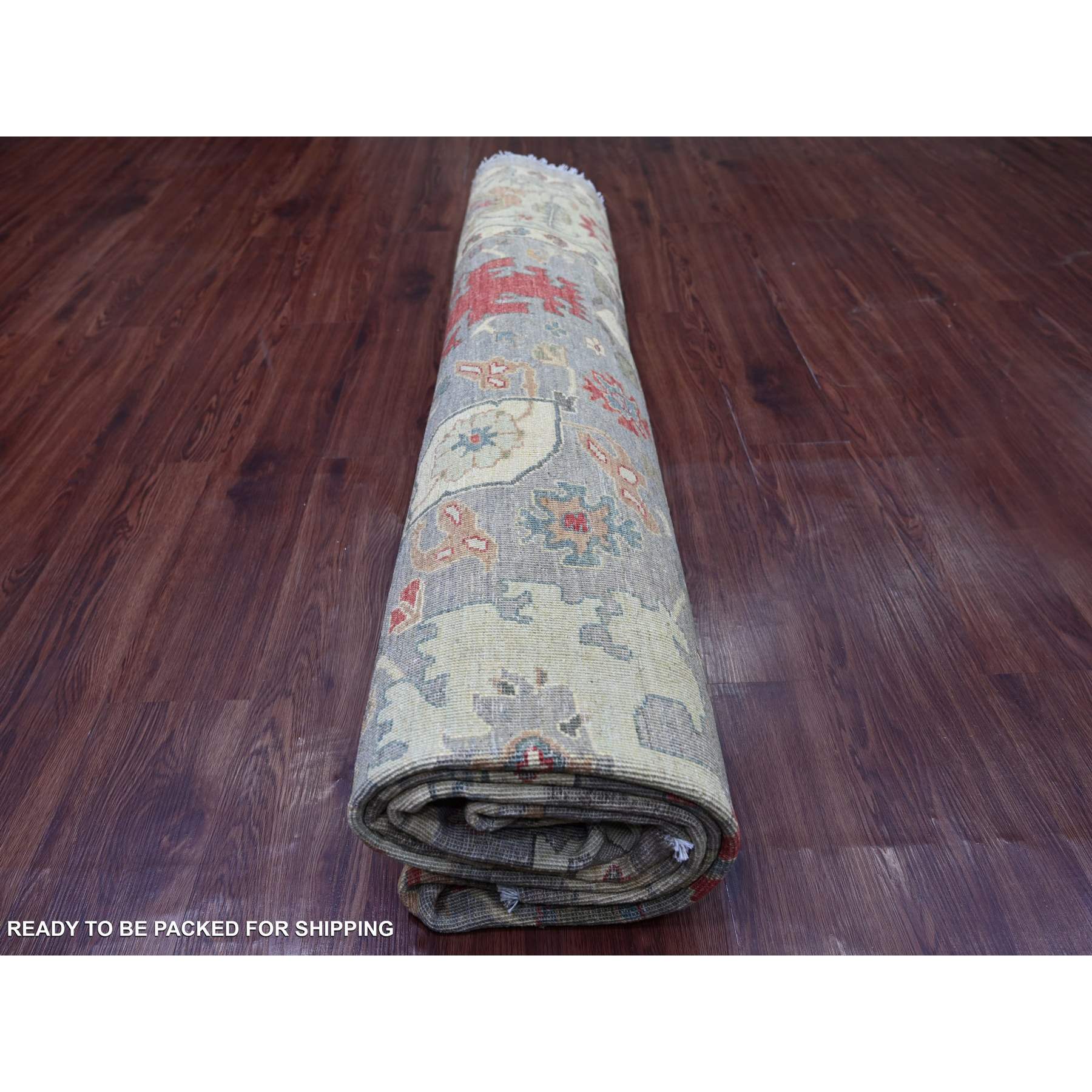 Oushak-And-Peshawar-Hand-Knotted-Rug-107555