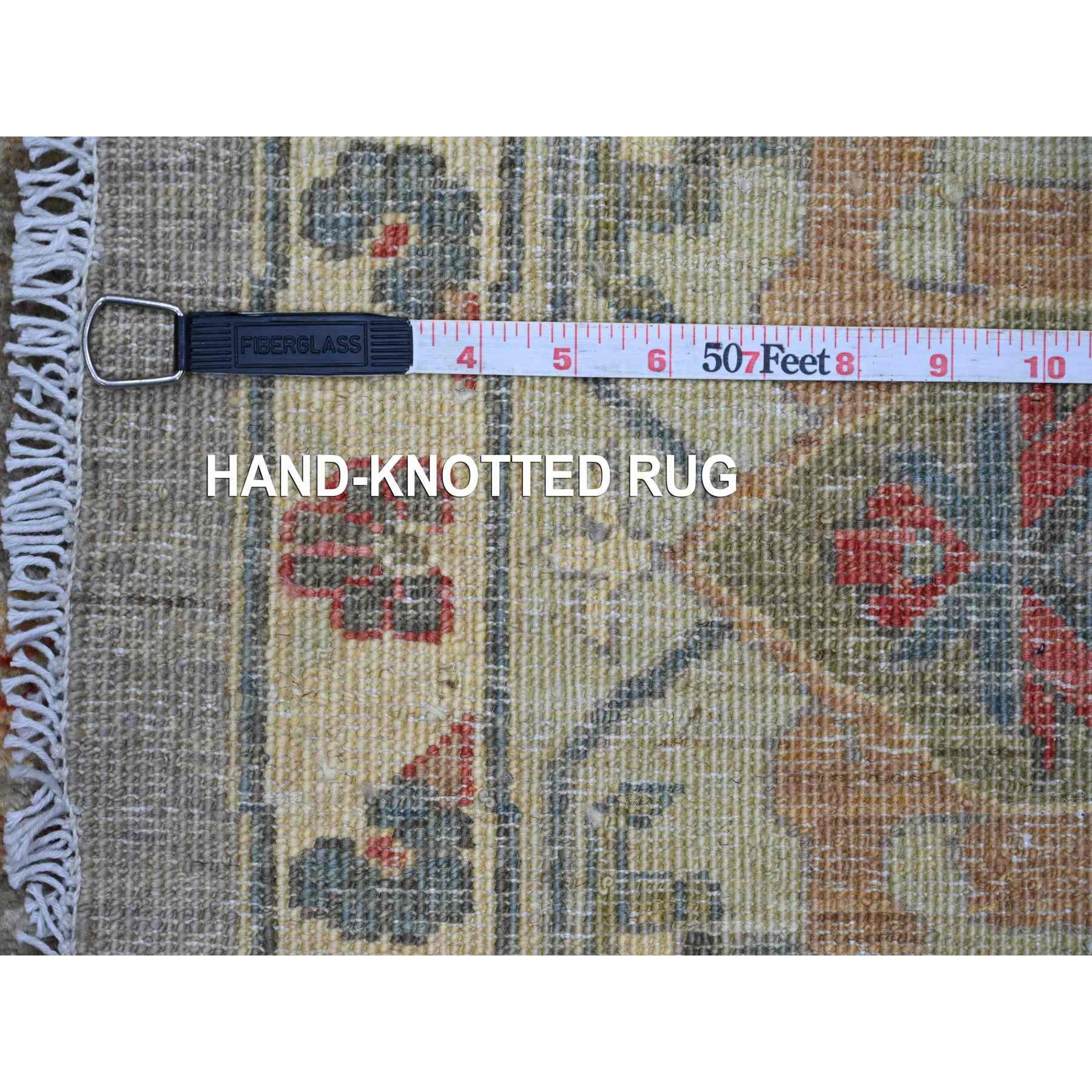 Oushak-And-Peshawar-Hand-Knotted-Rug-107555