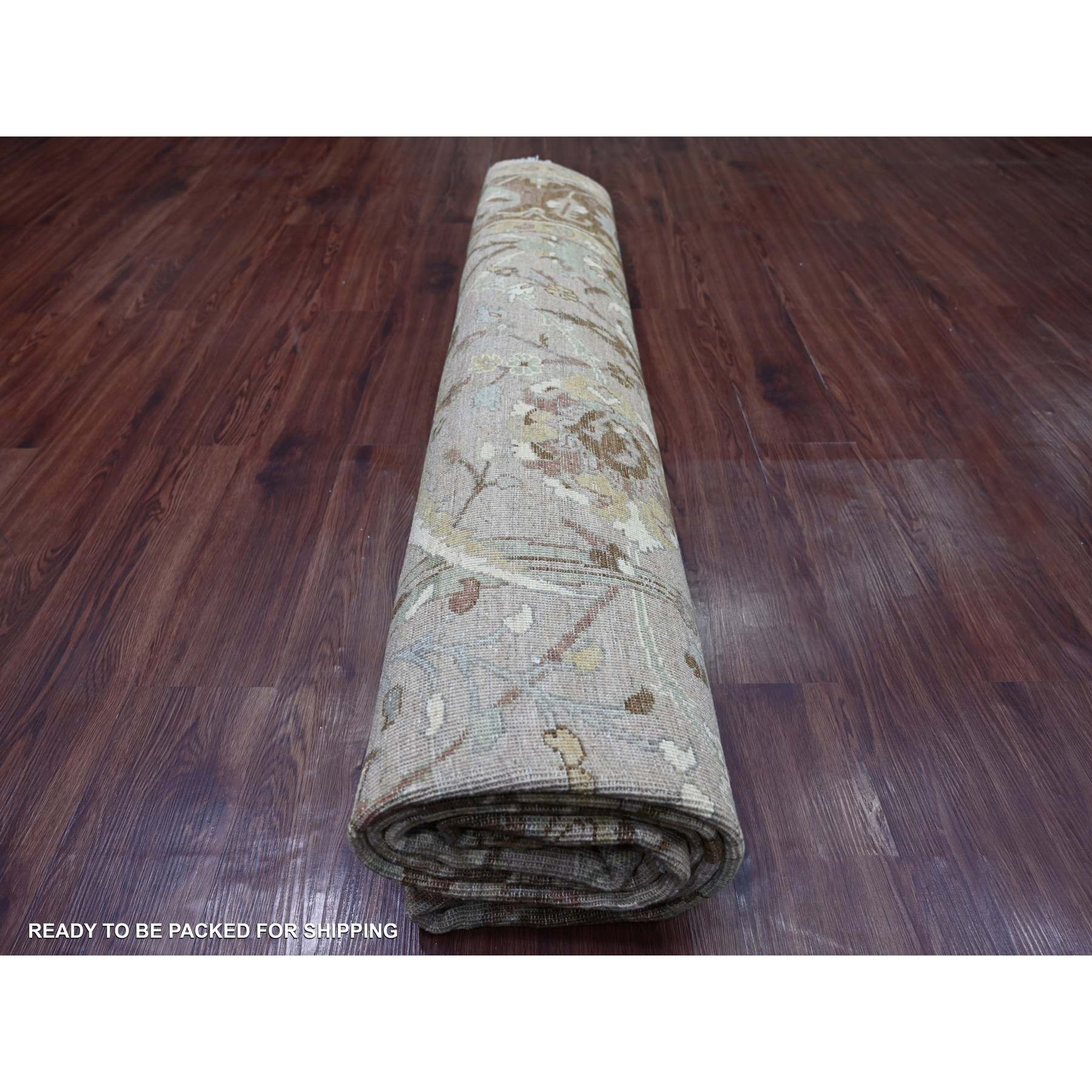 Oushak-And-Peshawar-Hand-Knotted-Rug-107560
