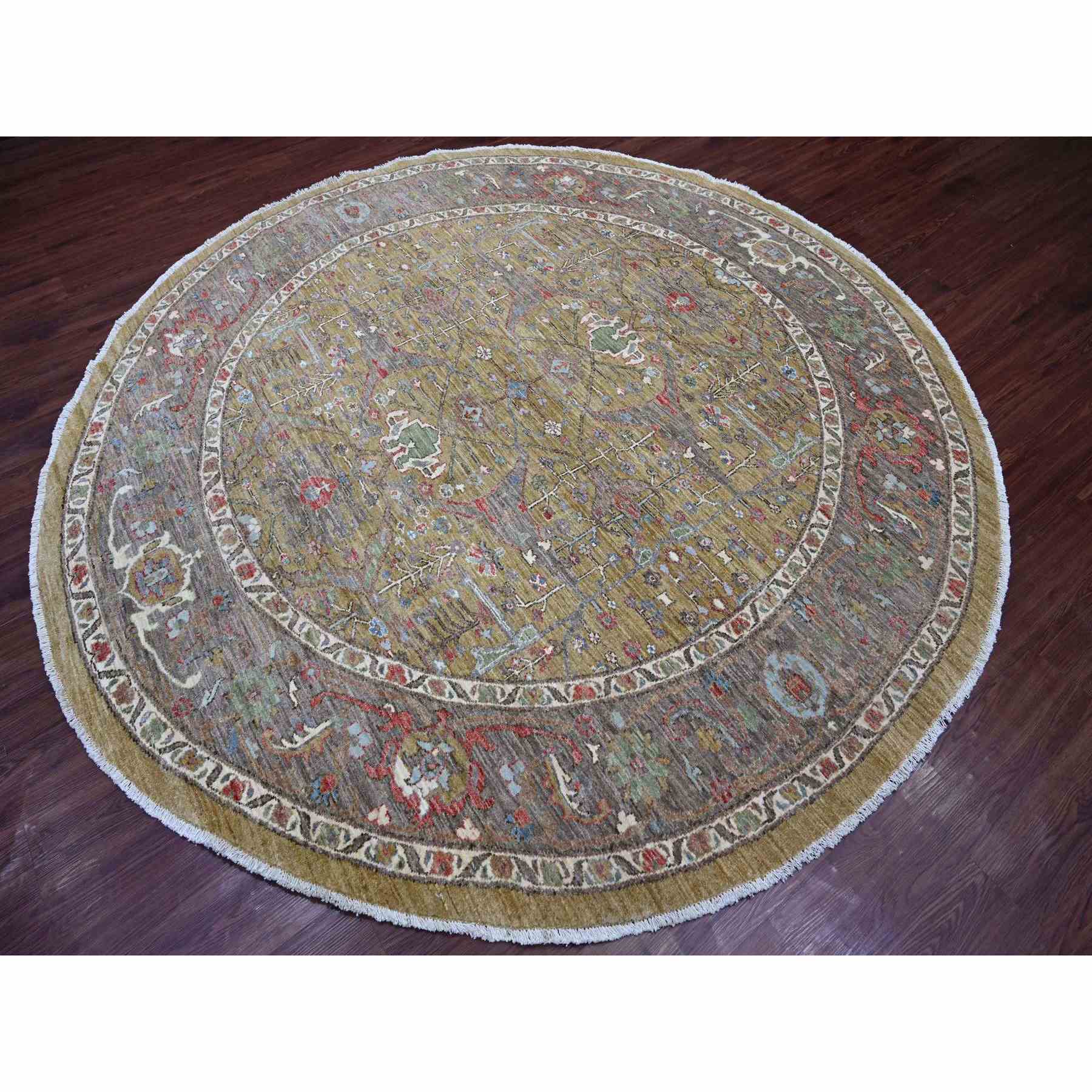 Oushak-And-Peshawar-Hand-Knotted-Rug-107570