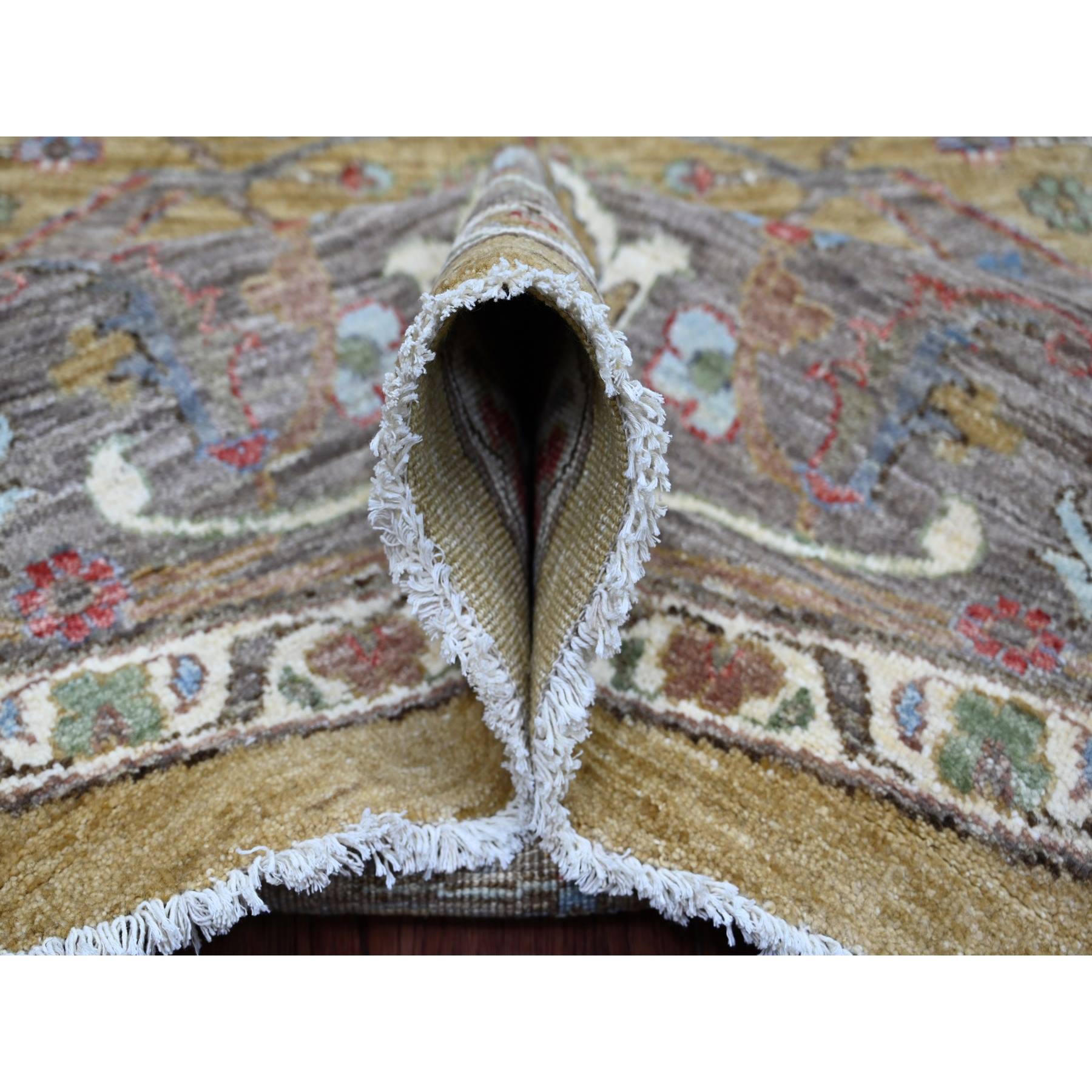 Oushak-And-Peshawar-Hand-Knotted-Rug-107570