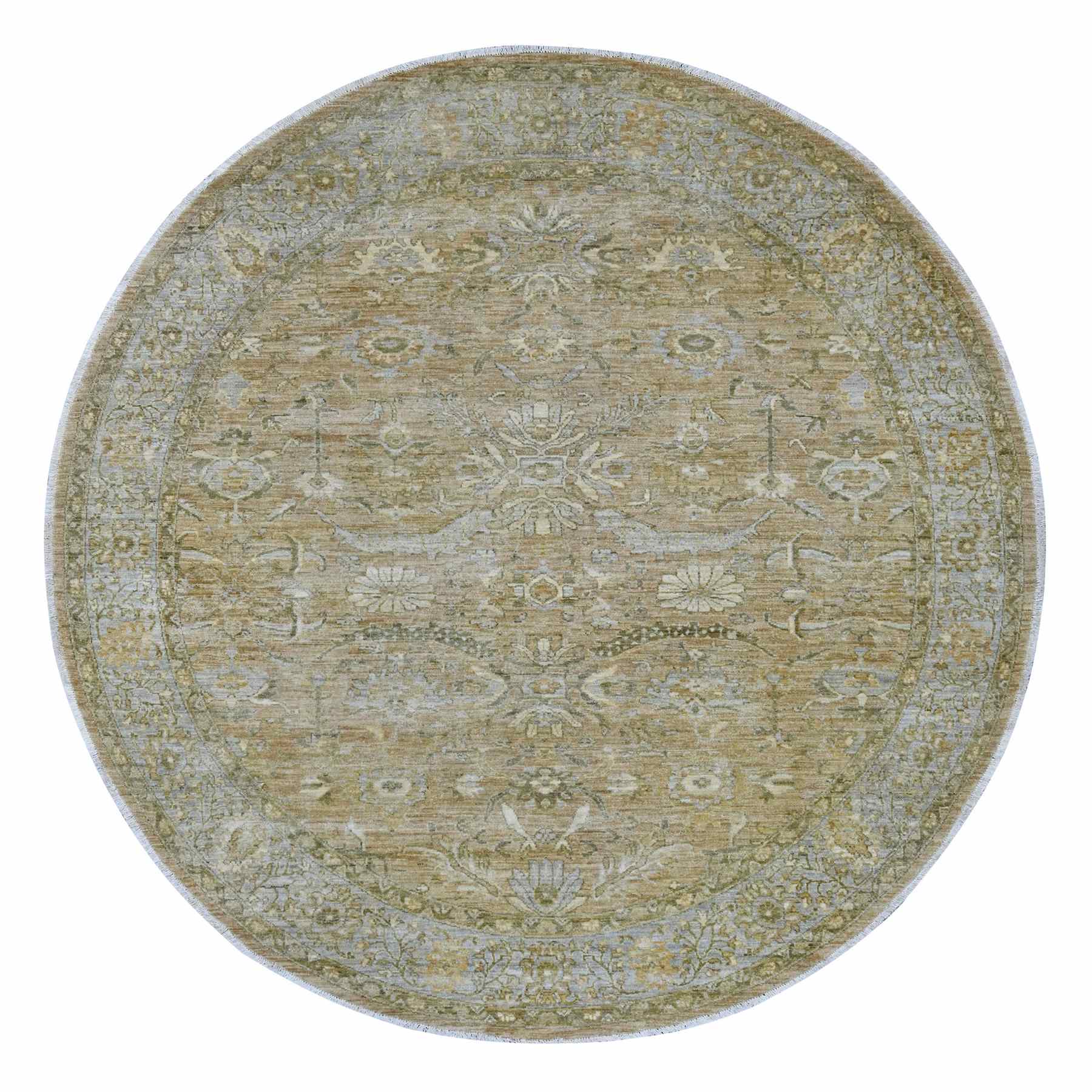 Oushak-And-Peshawar-Hand-Knotted-Rug-107575