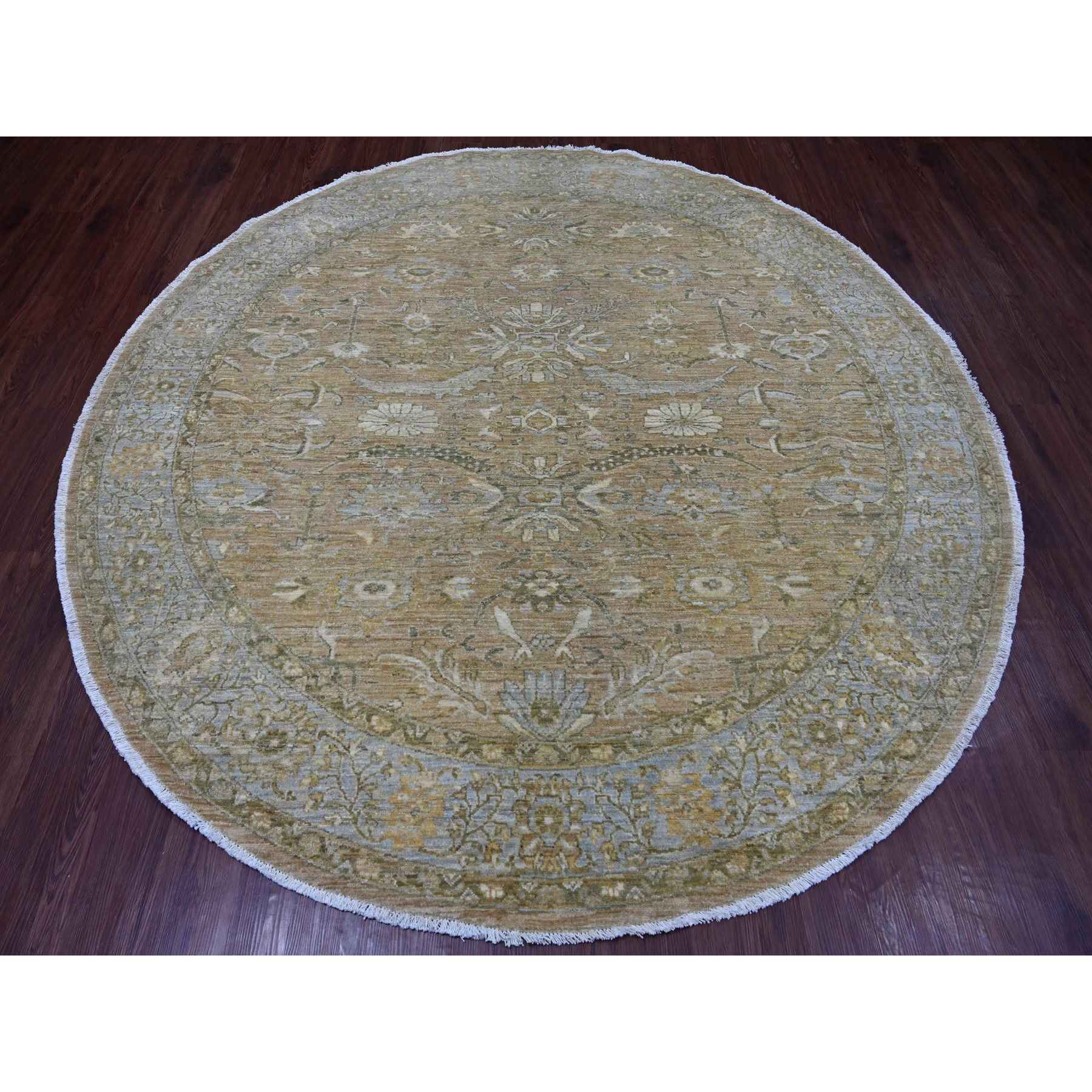 Oushak-And-Peshawar-Hand-Knotted-Rug-107575