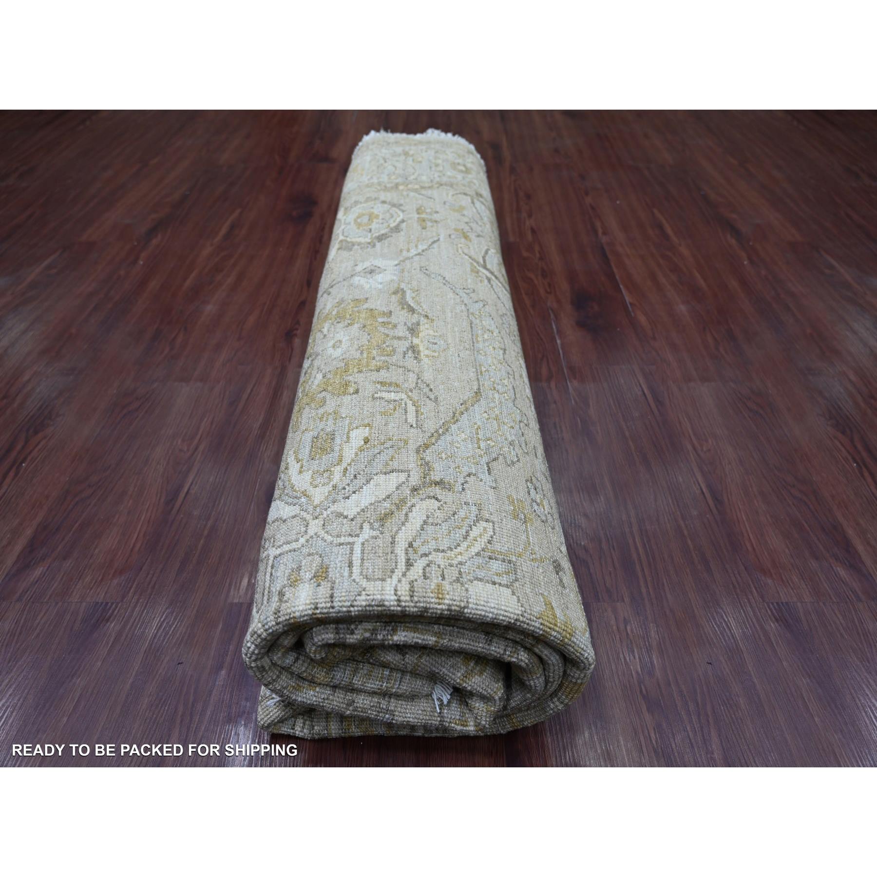 Oushak-And-Peshawar-Hand-Knotted-Rug-107575