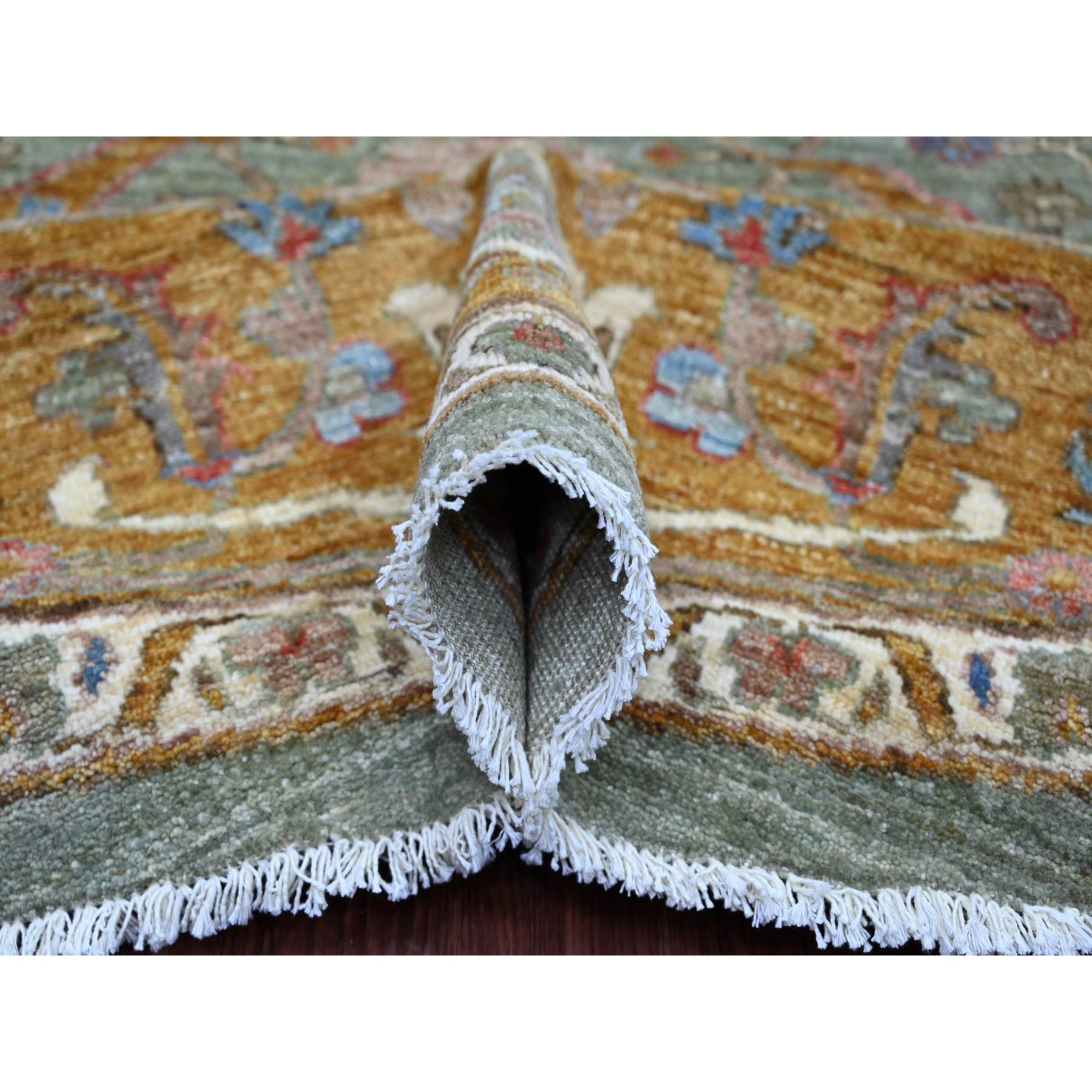 Oushak-And-Peshawar-Hand-Knotted-Rug-107580