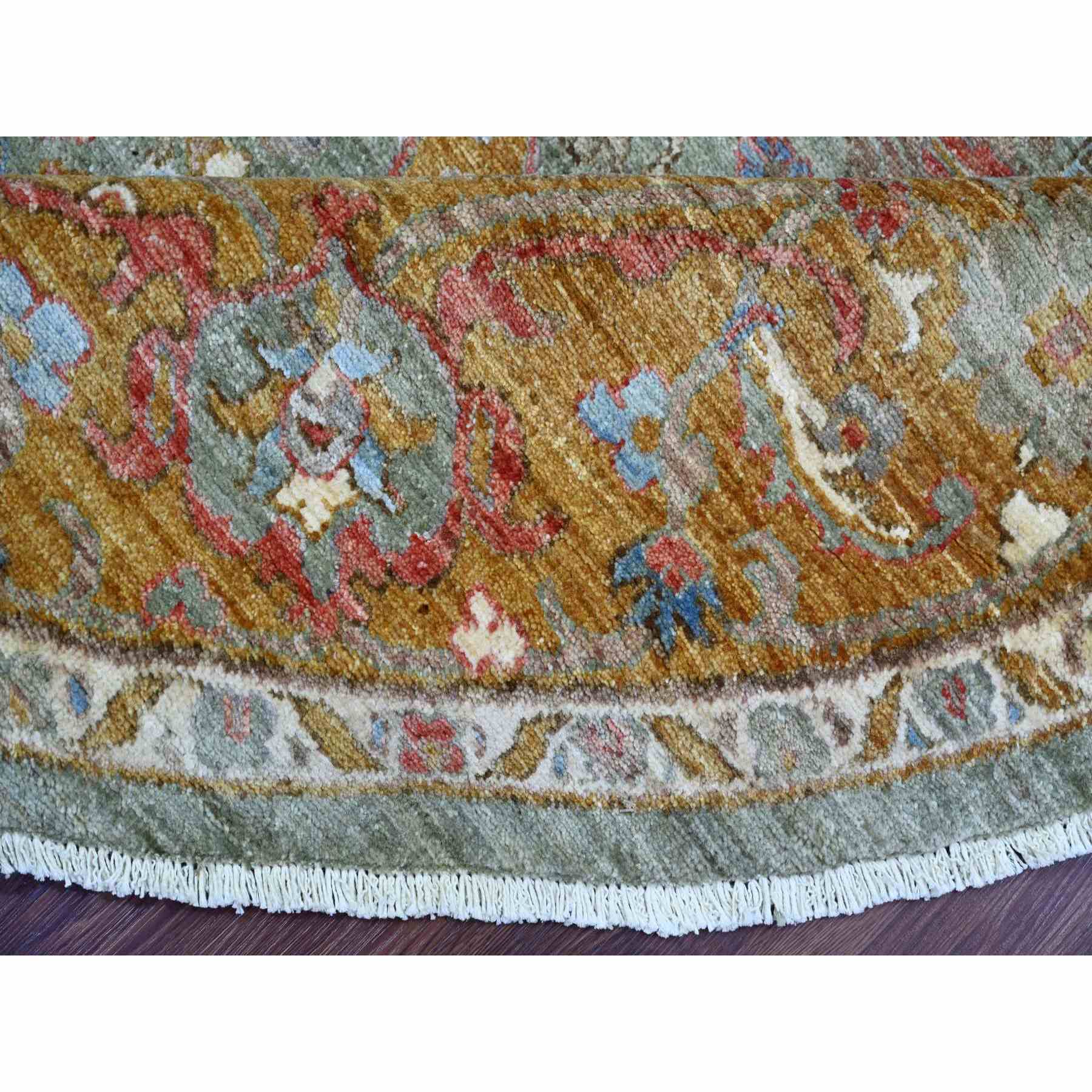 Oushak-And-Peshawar-Hand-Knotted-Rug-107580