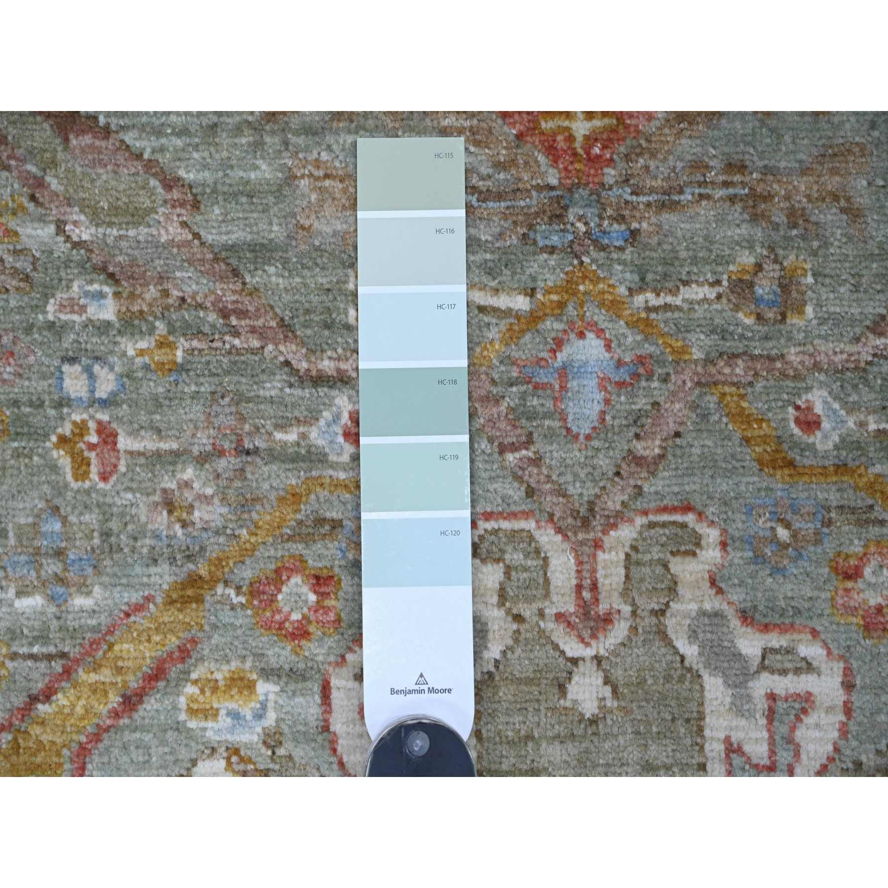 Oushak-And-Peshawar-Hand-Knotted-Rug-107580