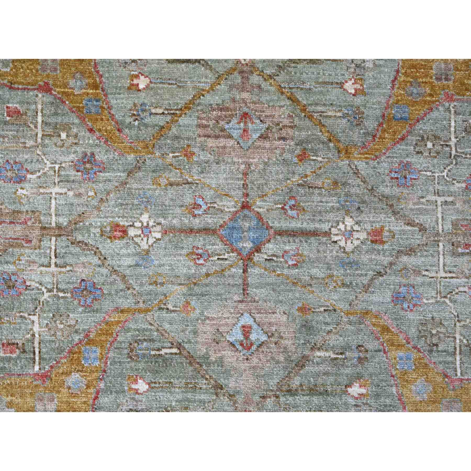 Oushak-And-Peshawar-Hand-Knotted-Rug-107580