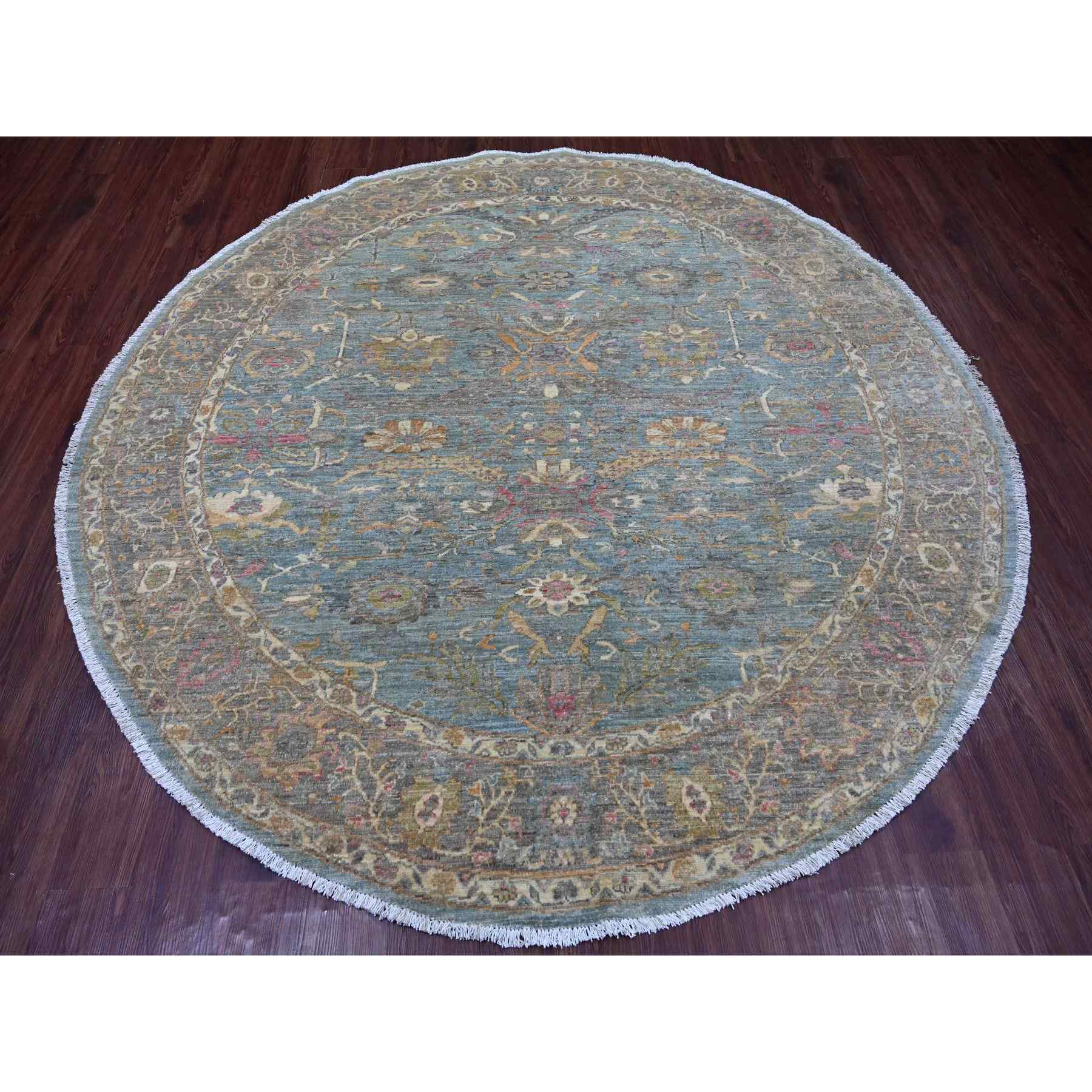 Oushak-And-Peshawar-Hand-Knotted-Rug-107590