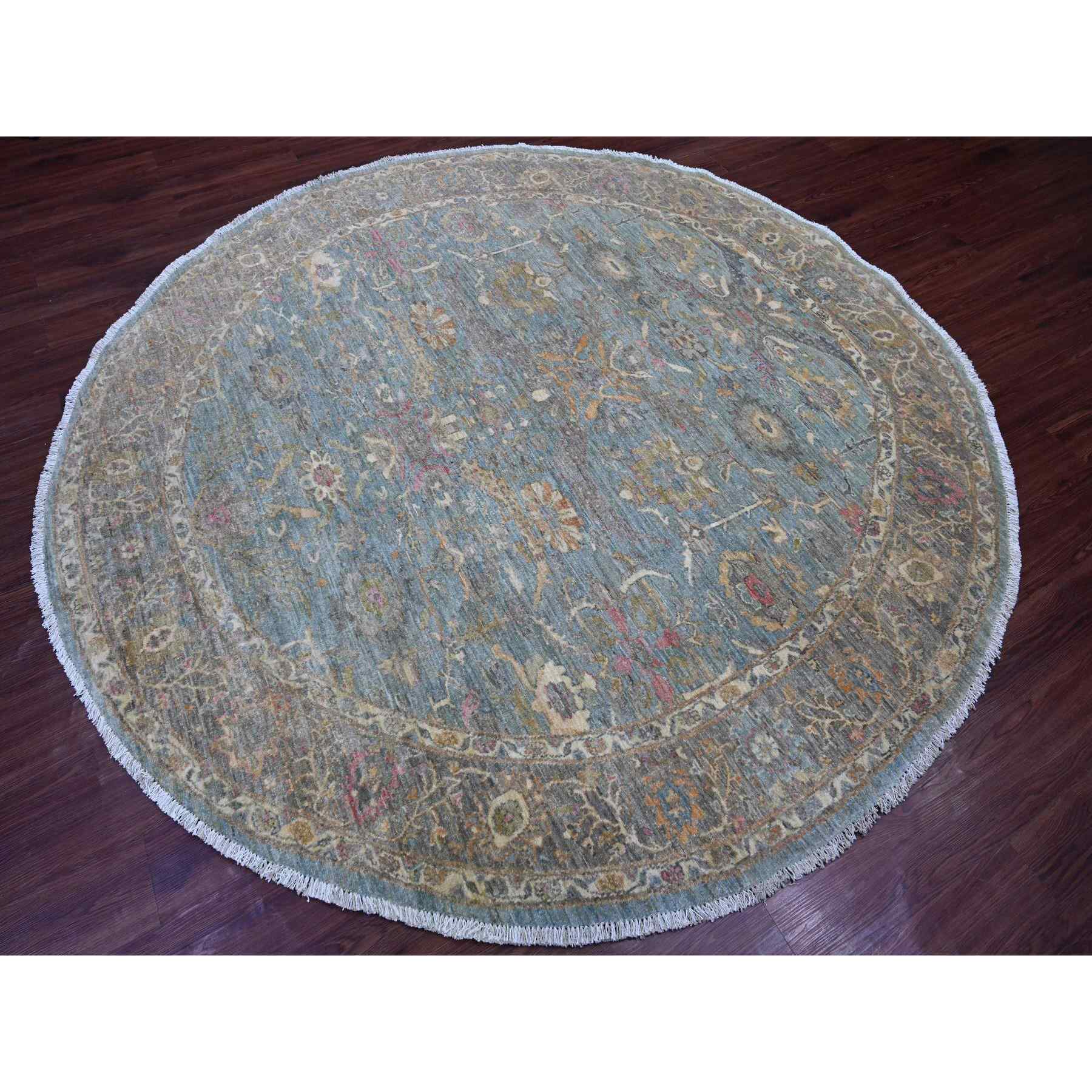Oushak-And-Peshawar-Hand-Knotted-Rug-107590