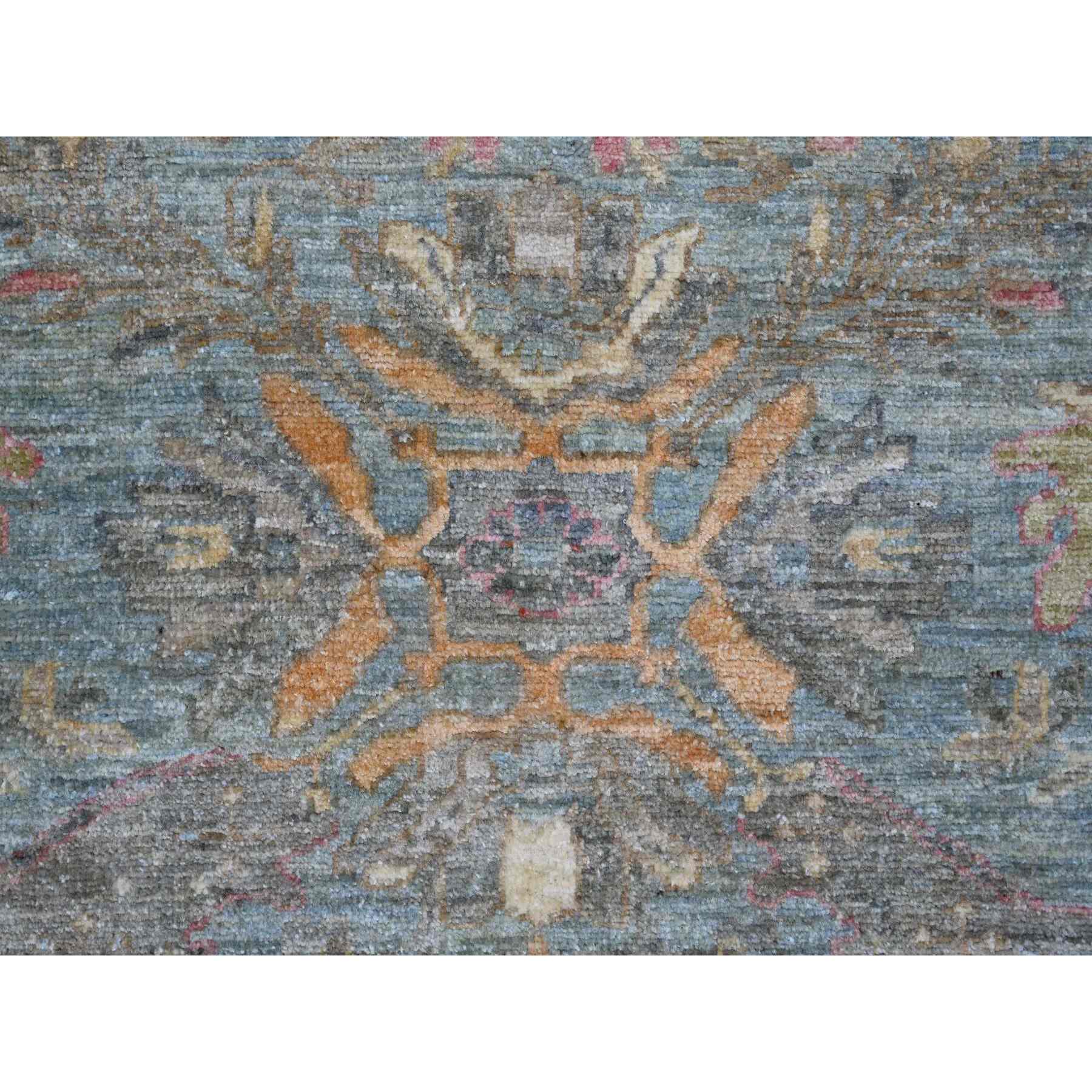 Oushak-And-Peshawar-Hand-Knotted-Rug-107590