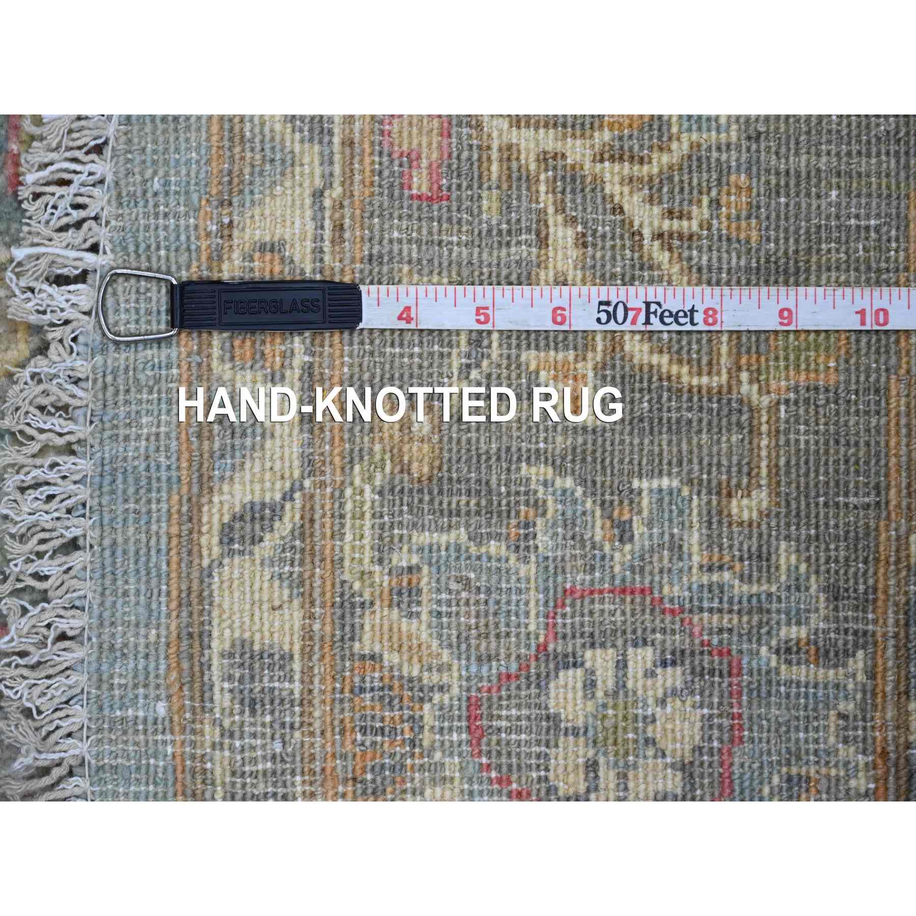 Oushak-And-Peshawar-Hand-Knotted-Rug-107590