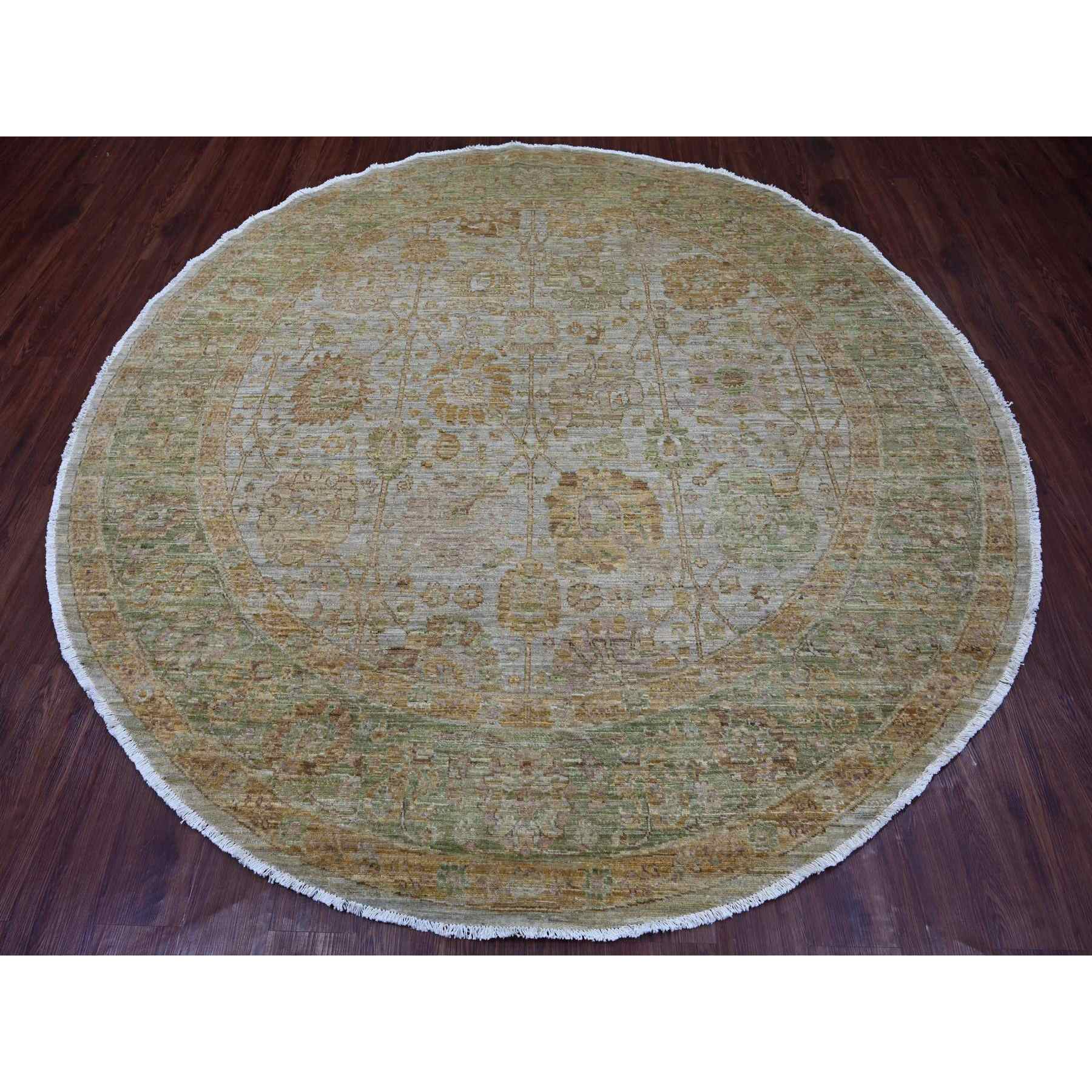 Oushak-And-Peshawar-Hand-Knotted-Rug-107595