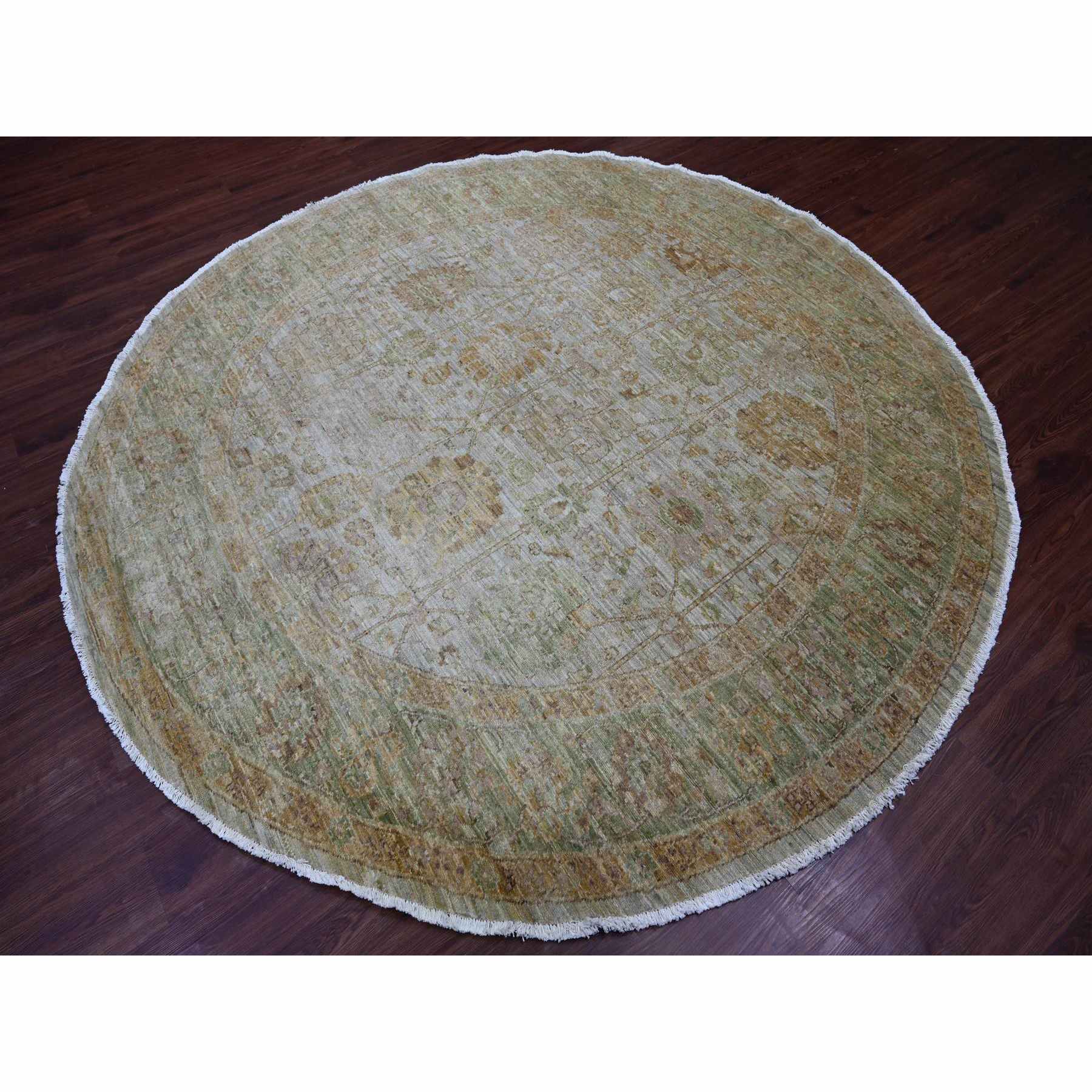 Oushak-And-Peshawar-Hand-Knotted-Rug-107595