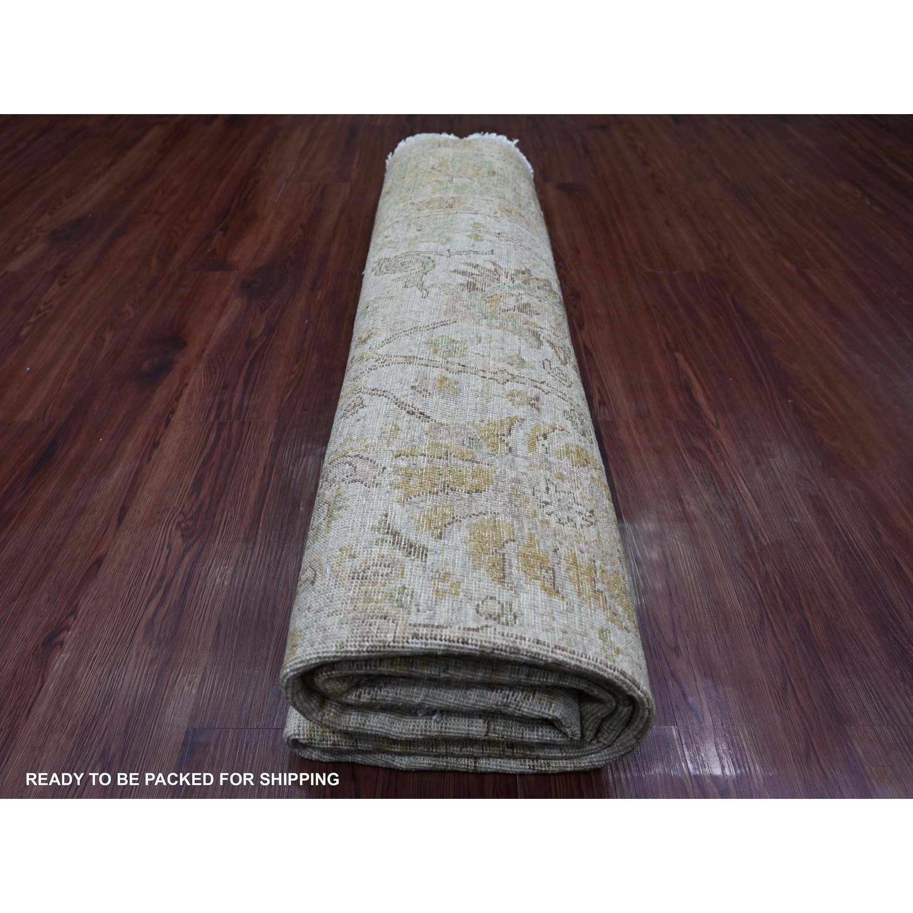 Oushak-And-Peshawar-Hand-Knotted-Rug-107595