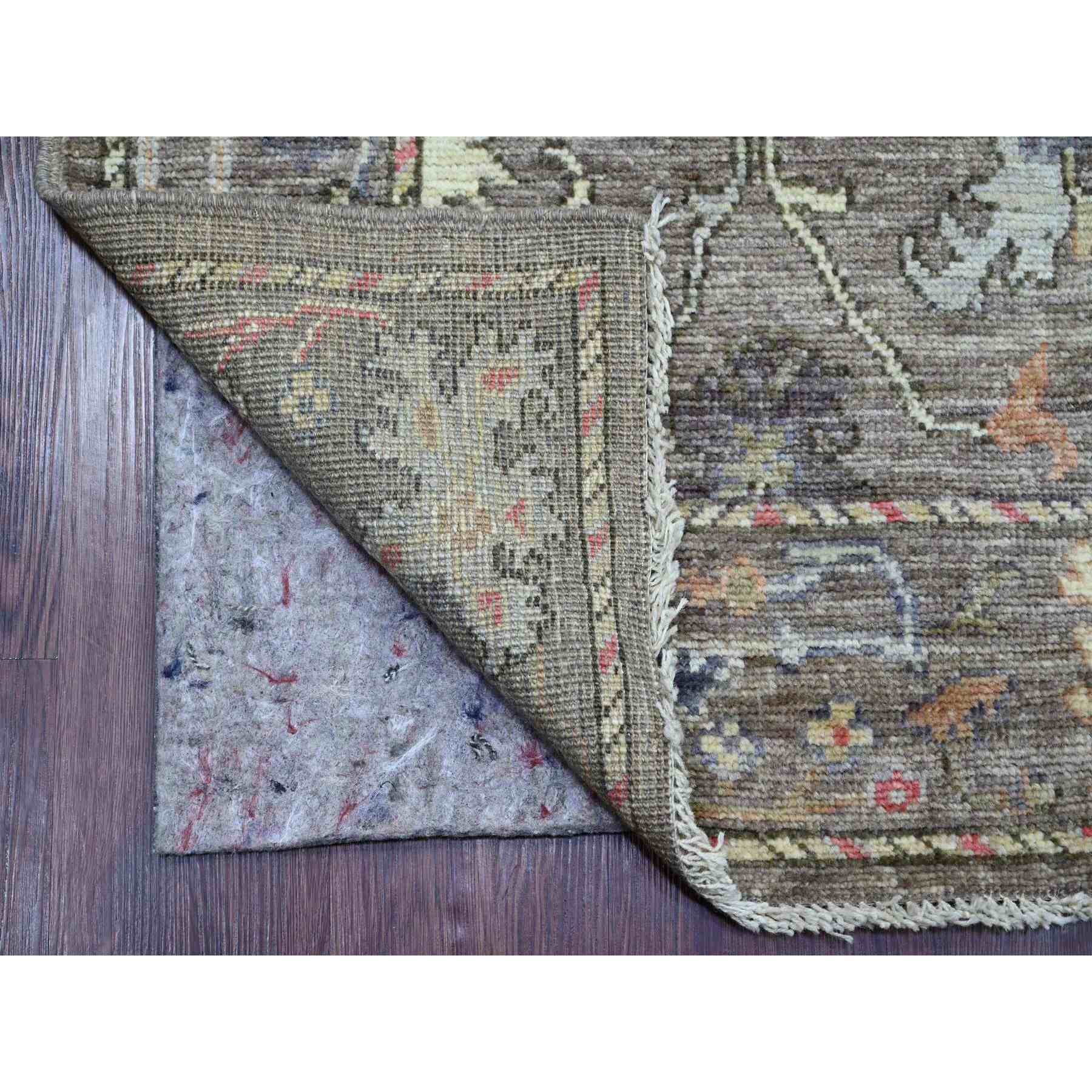 Oushak-And-Peshawar-Hand-Knotted-Rug-107610