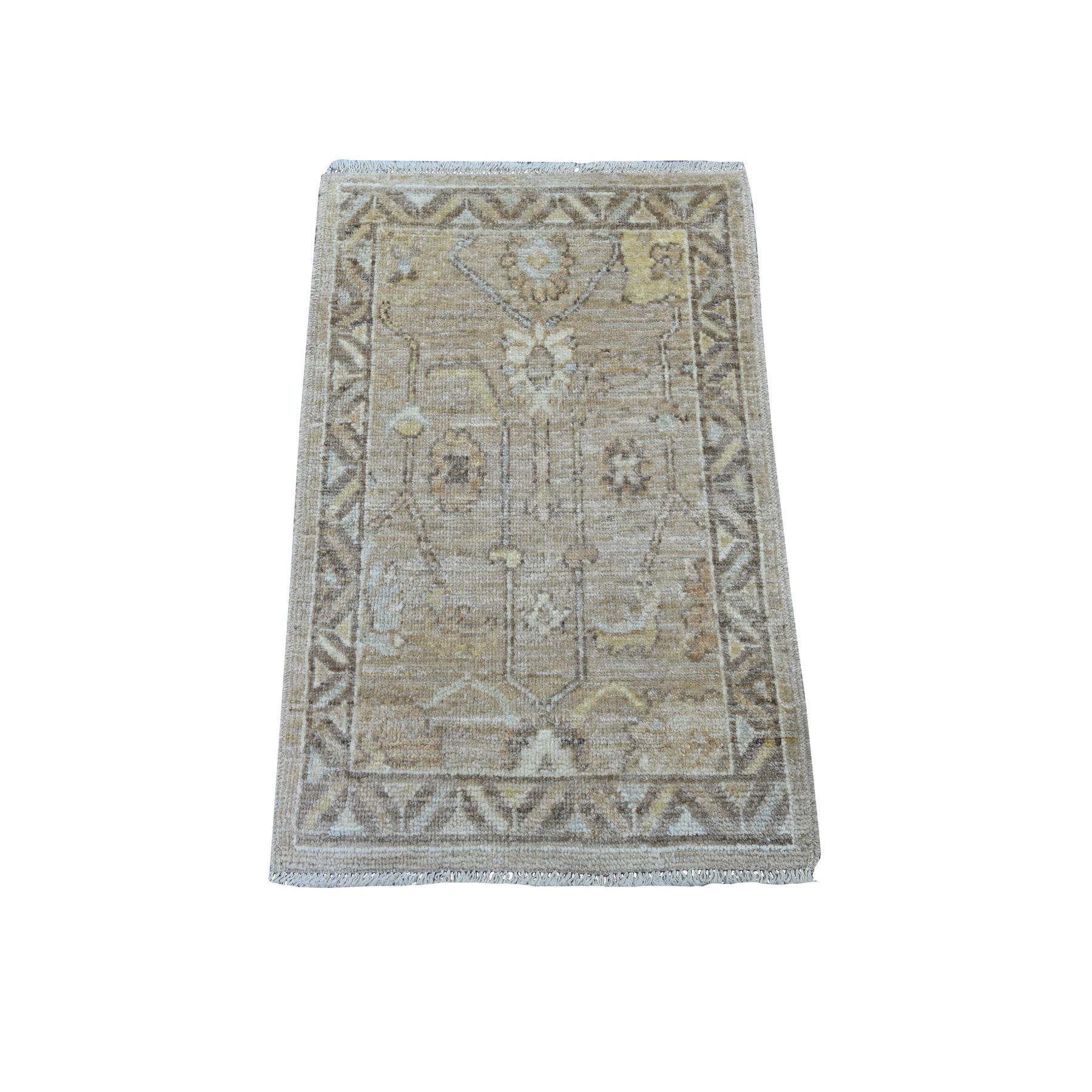 Oushak-And-Peshawar-Hand-Knotted-Rug-107625