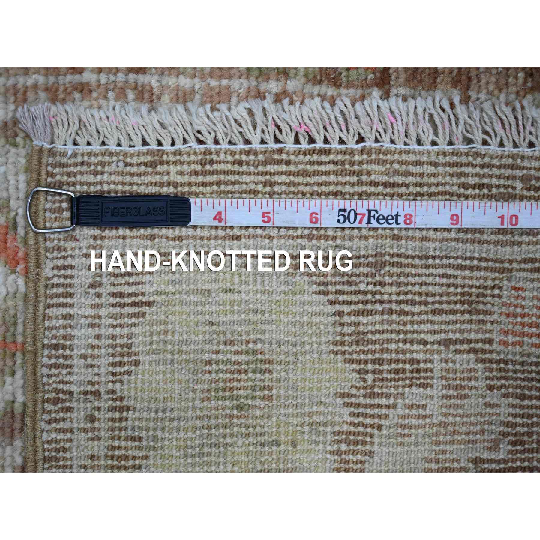 Oushak-And-Peshawar-Hand-Knotted-Rug-107635