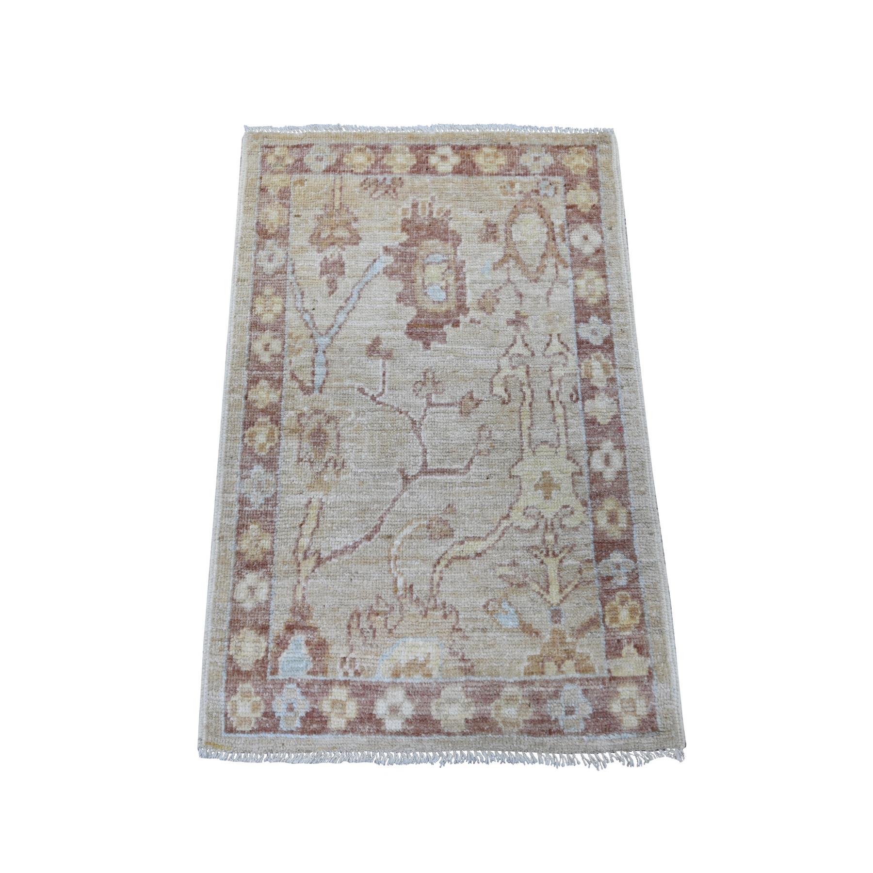 Oushak-And-Peshawar-Hand-Knotted-Rug-107665