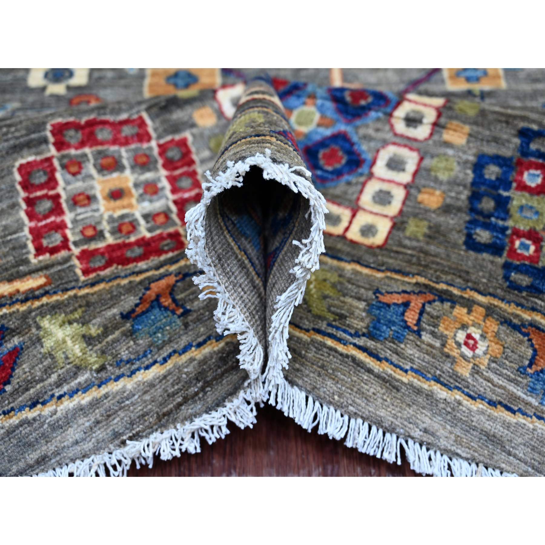Oushak-And-Peshawar-Hand-Knotted-Rug-107675