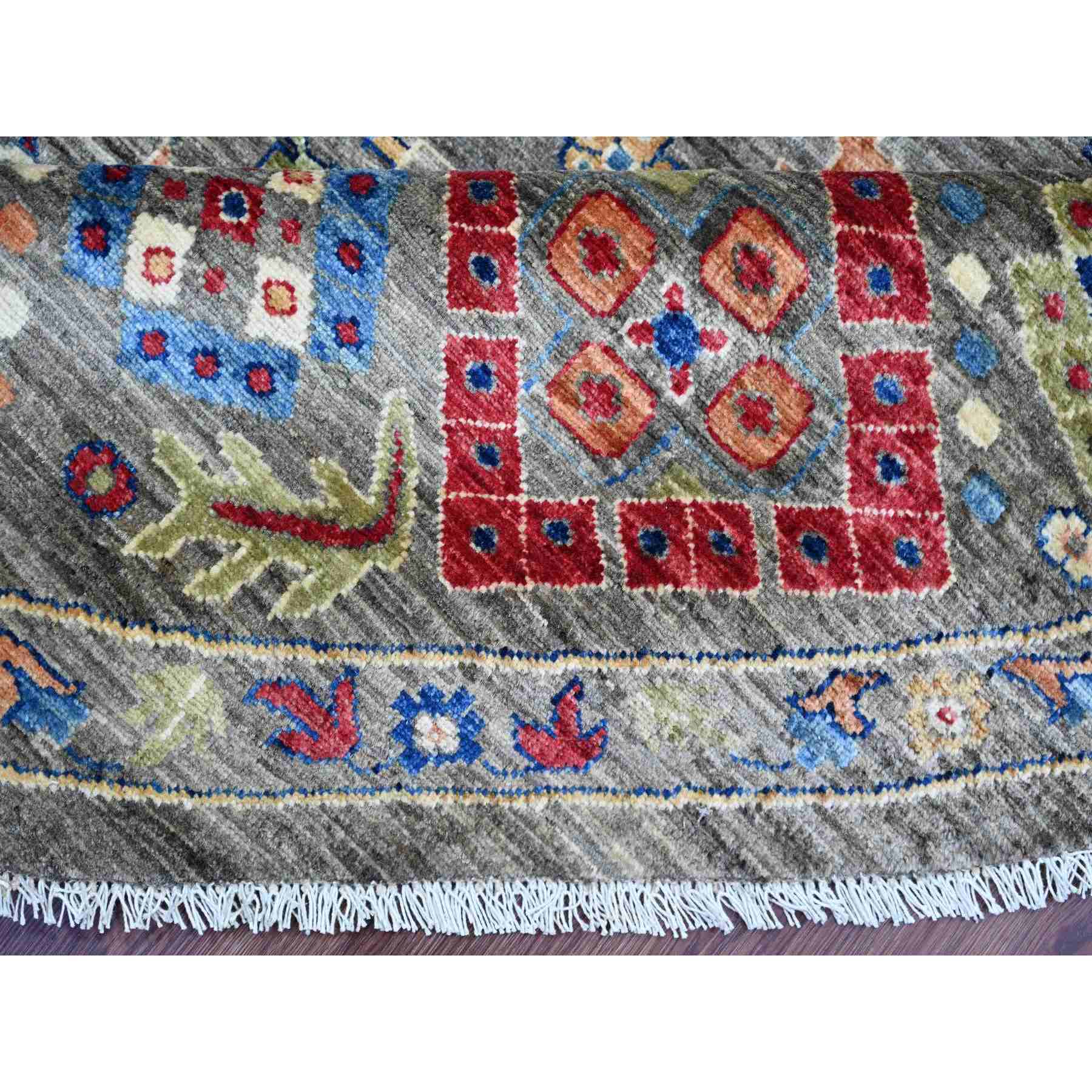 Oushak-And-Peshawar-Hand-Knotted-Rug-107675