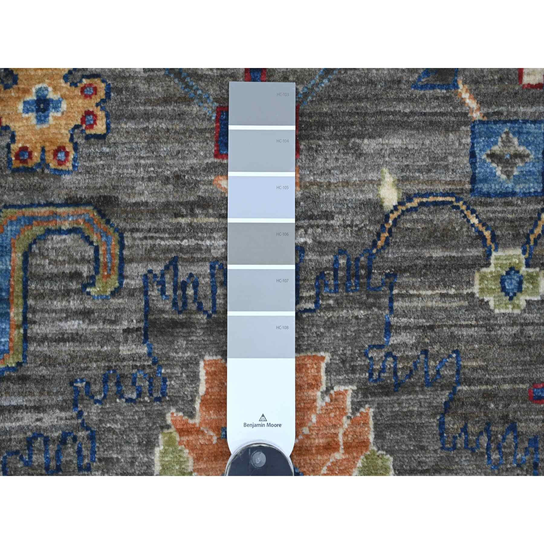 Oushak-And-Peshawar-Hand-Knotted-Rug-107675