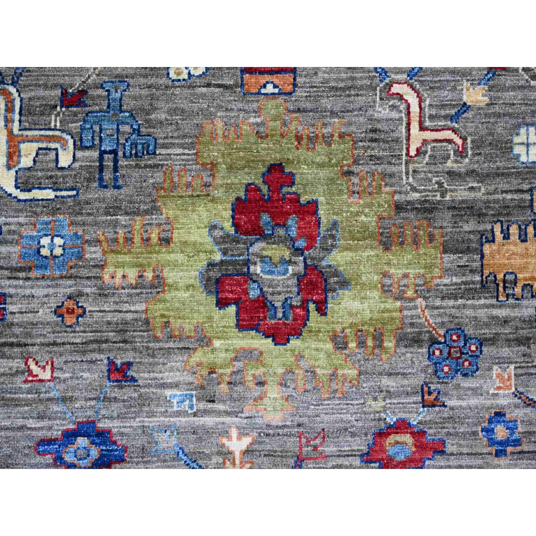 Oushak-And-Peshawar-Hand-Knotted-Rug-107675