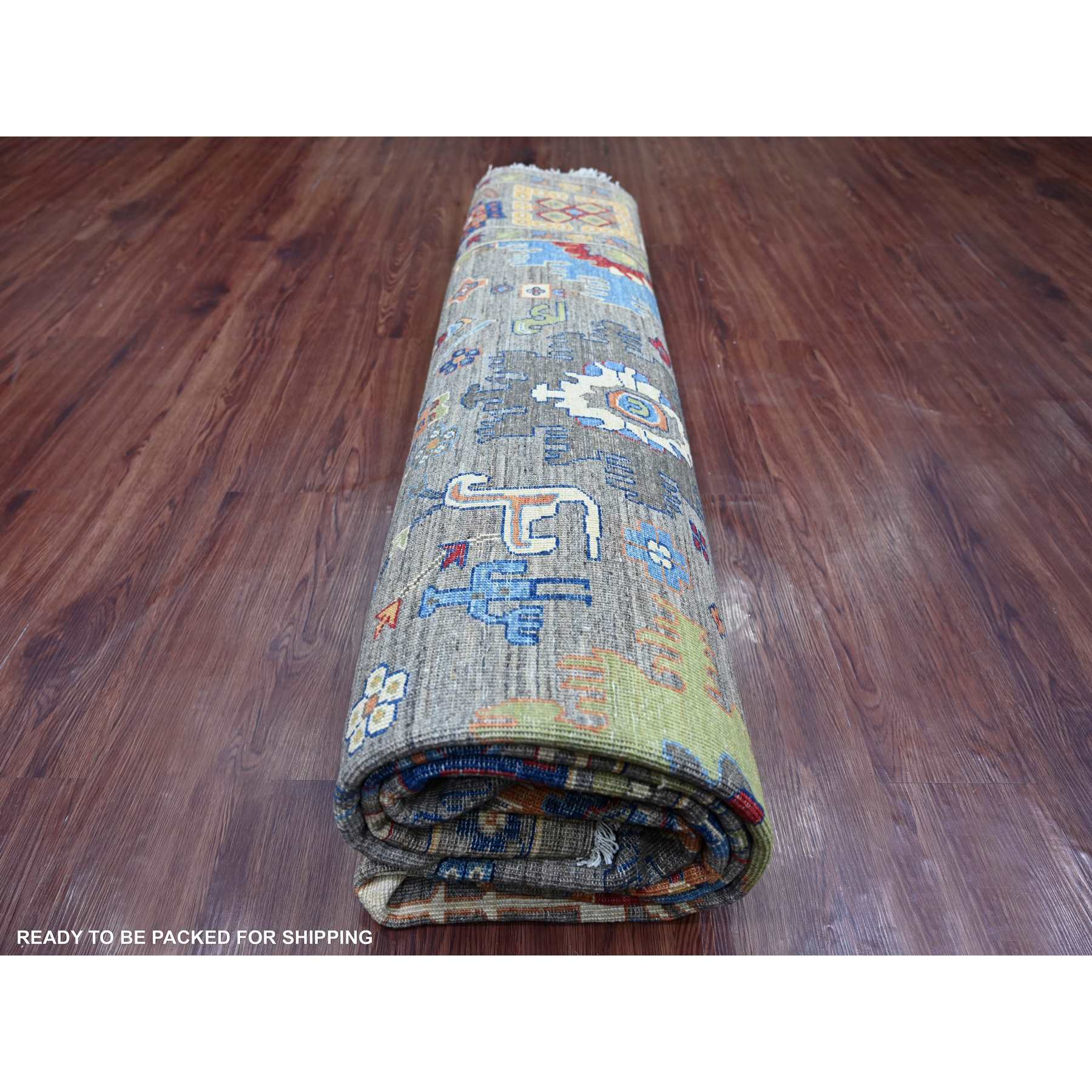 Oushak-And-Peshawar-Hand-Knotted-Rug-107675