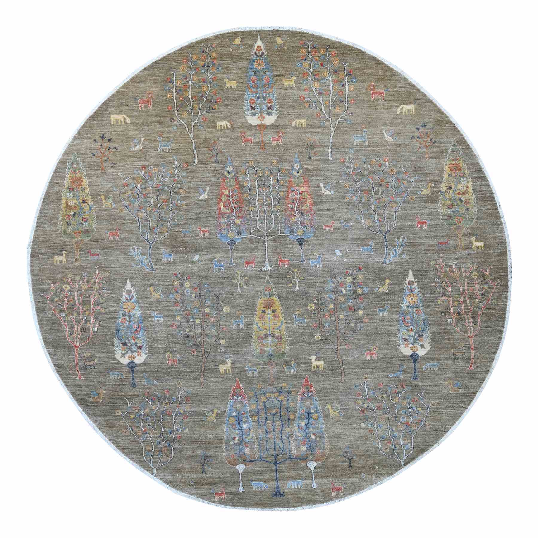 Oushak-And-Peshawar-Hand-Knotted-Rug-107680