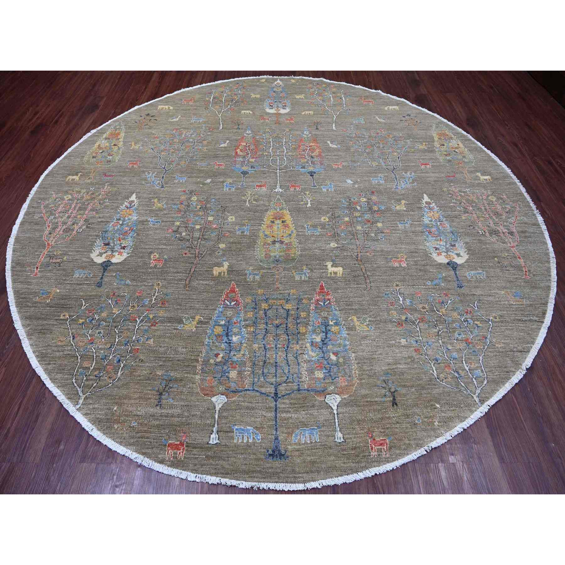 Oushak-And-Peshawar-Hand-Knotted-Rug-107680