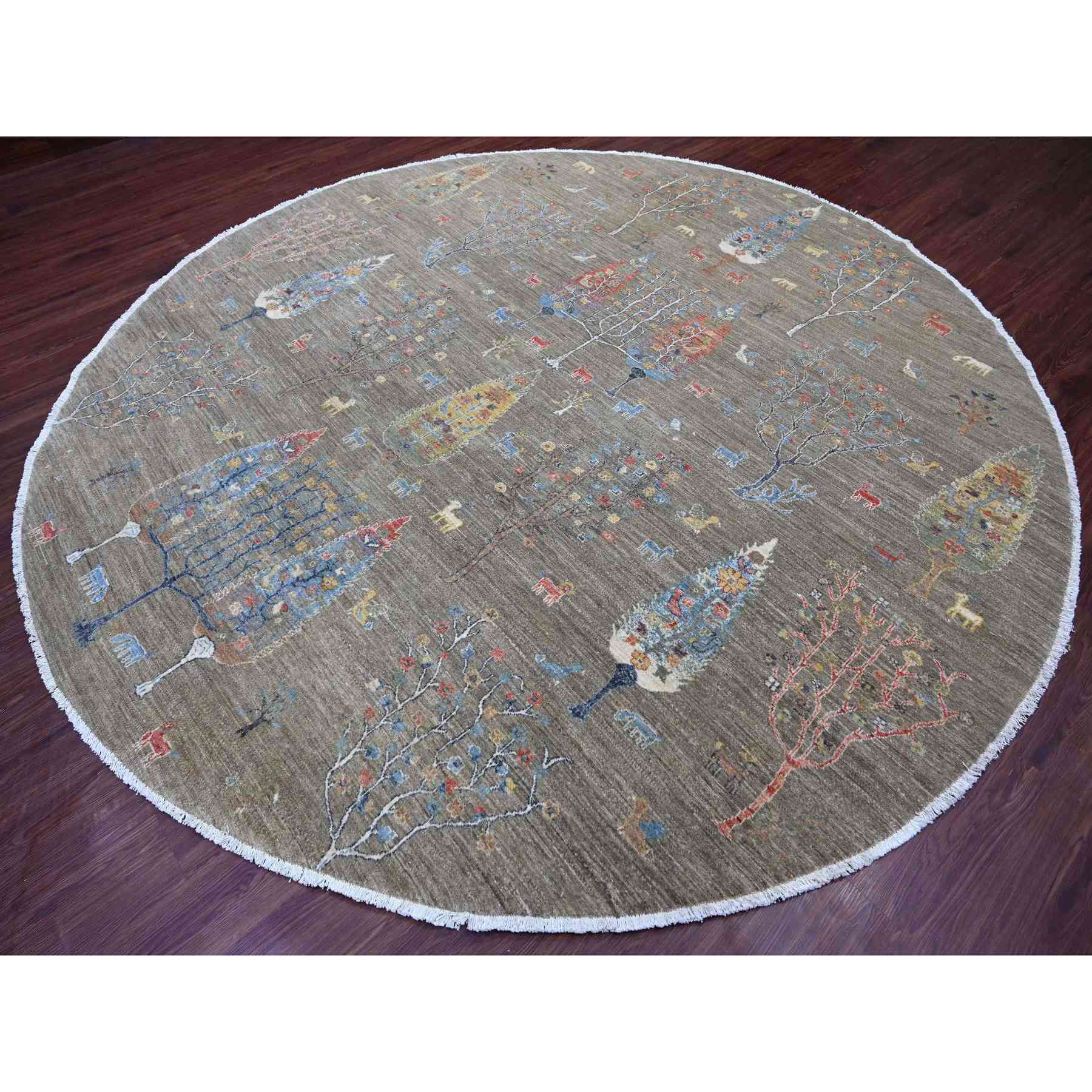 Oushak-And-Peshawar-Hand-Knotted-Rug-107680