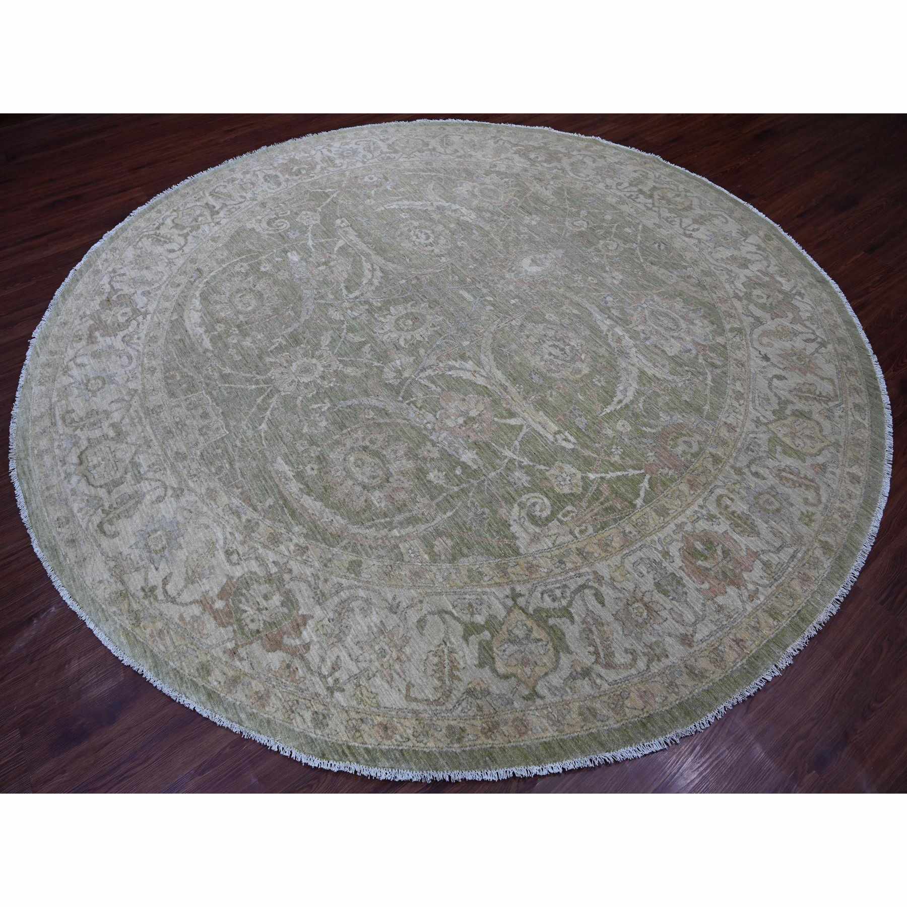 Oushak-And-Peshawar-Hand-Knotted-Rug-107685