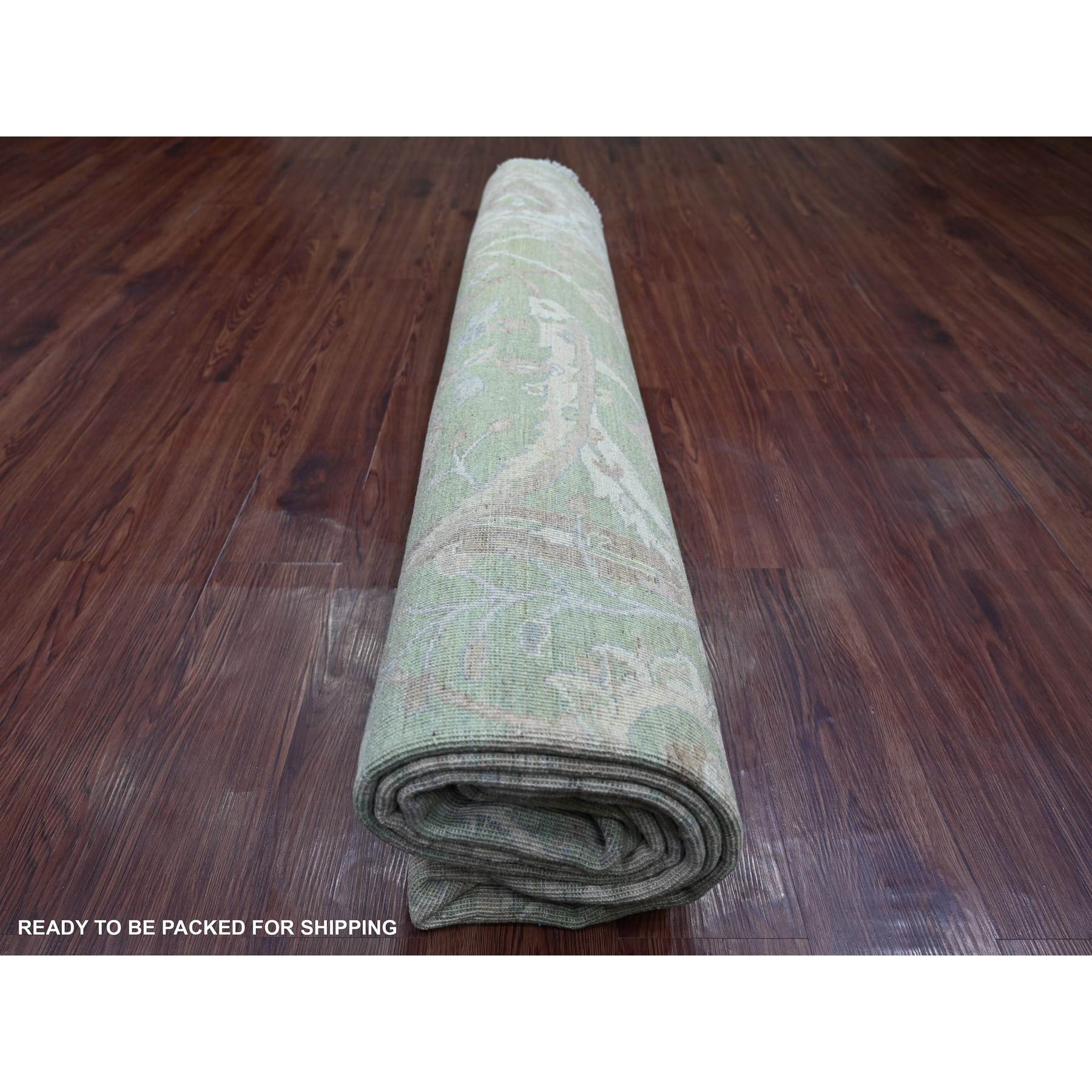 Oushak-And-Peshawar-Hand-Knotted-Rug-107685