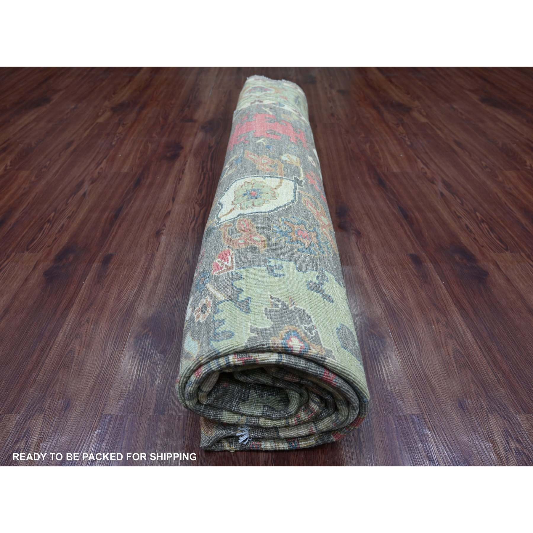 Oushak-And-Peshawar-Hand-Knotted-Rug-107690
