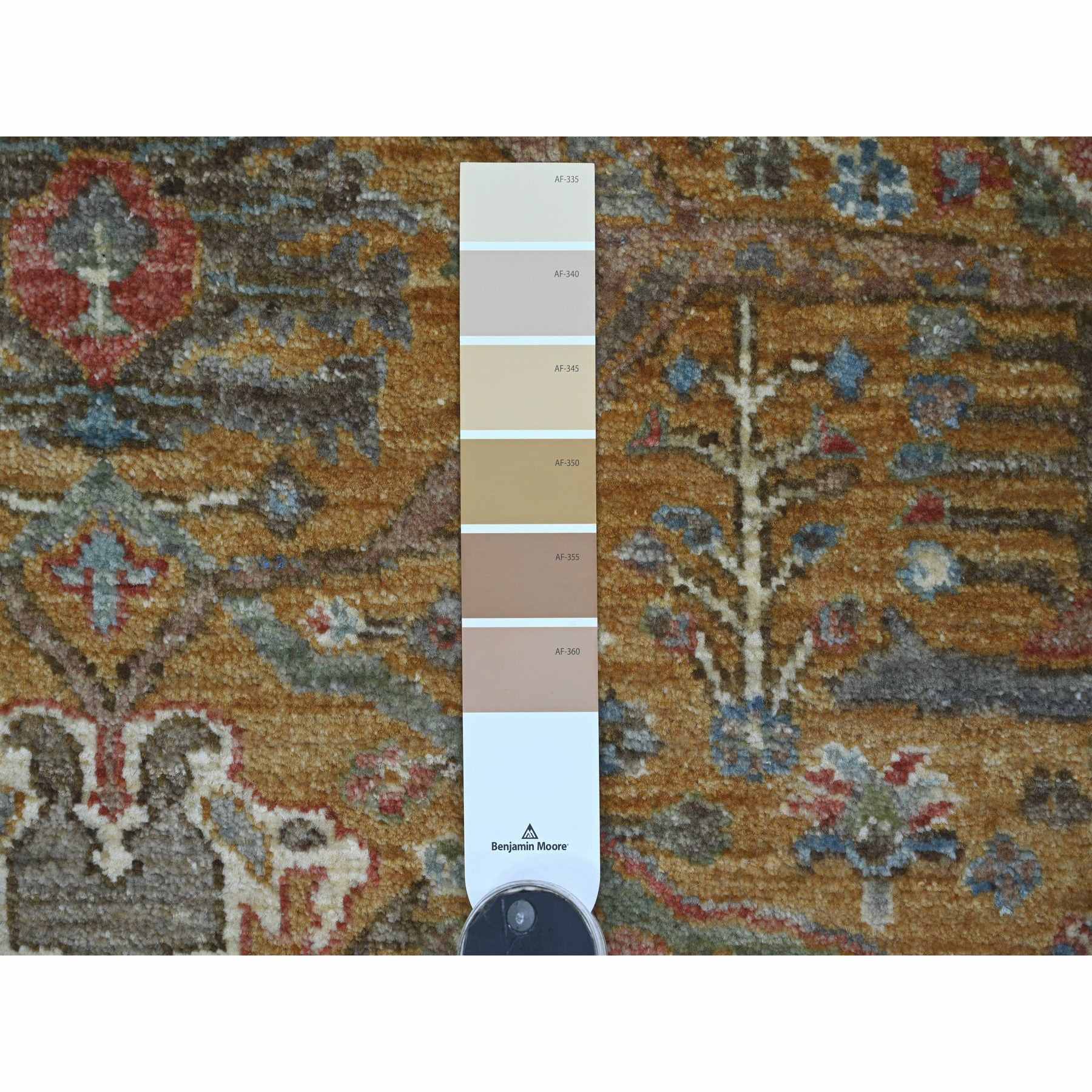 Oushak-And-Peshawar-Hand-Knotted-Rug-107700