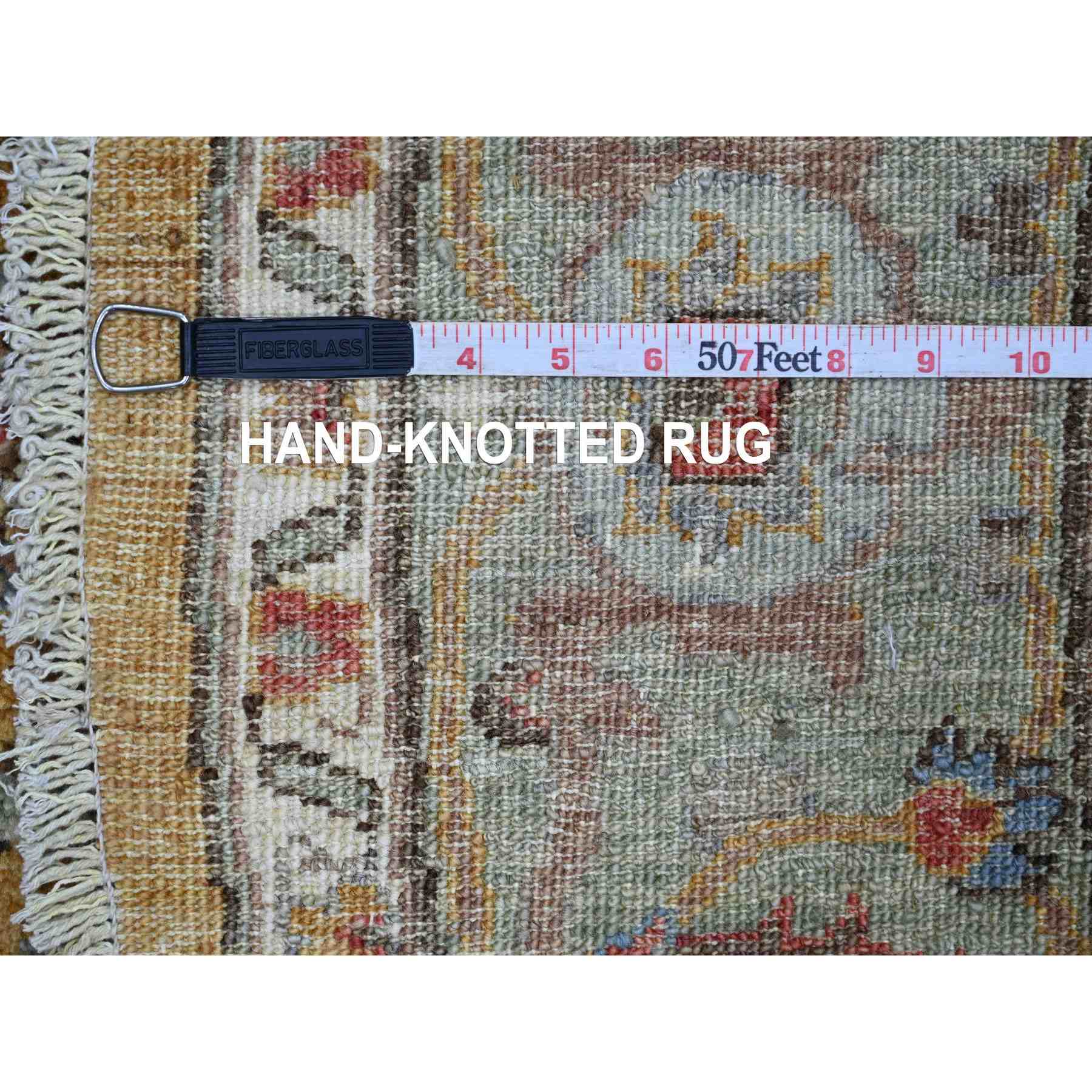 Oushak-And-Peshawar-Hand-Knotted-Rug-107700