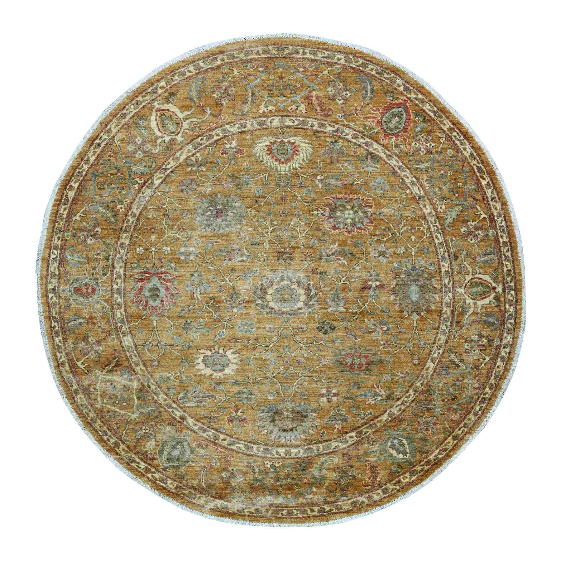 Oushak-And-Peshawar-Hand-Knotted-Rug-107710