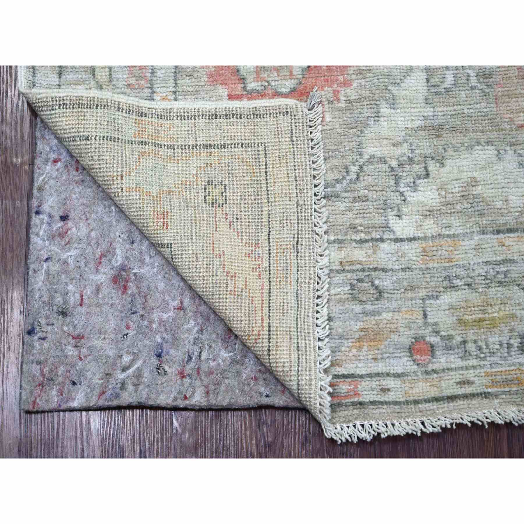Oushak-And-Peshawar-Hand-Knotted-Rug-107730