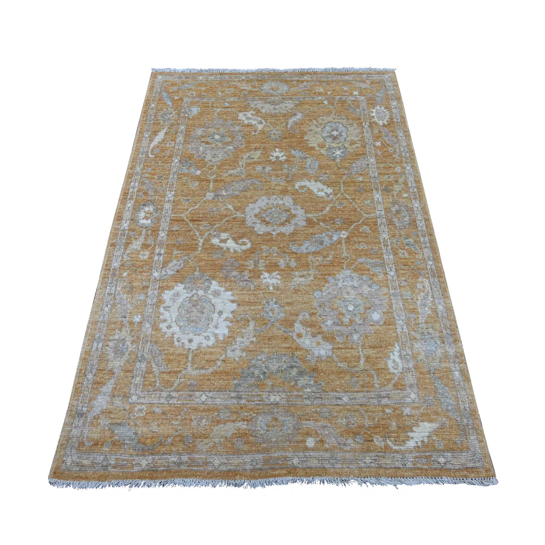 Oushak-And-Peshawar-Hand-Knotted-Rug-107735
