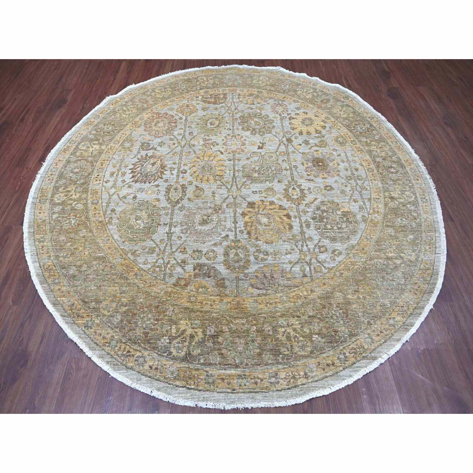Oushak-And-Peshawar-Hand-Knotted-Rug-107740