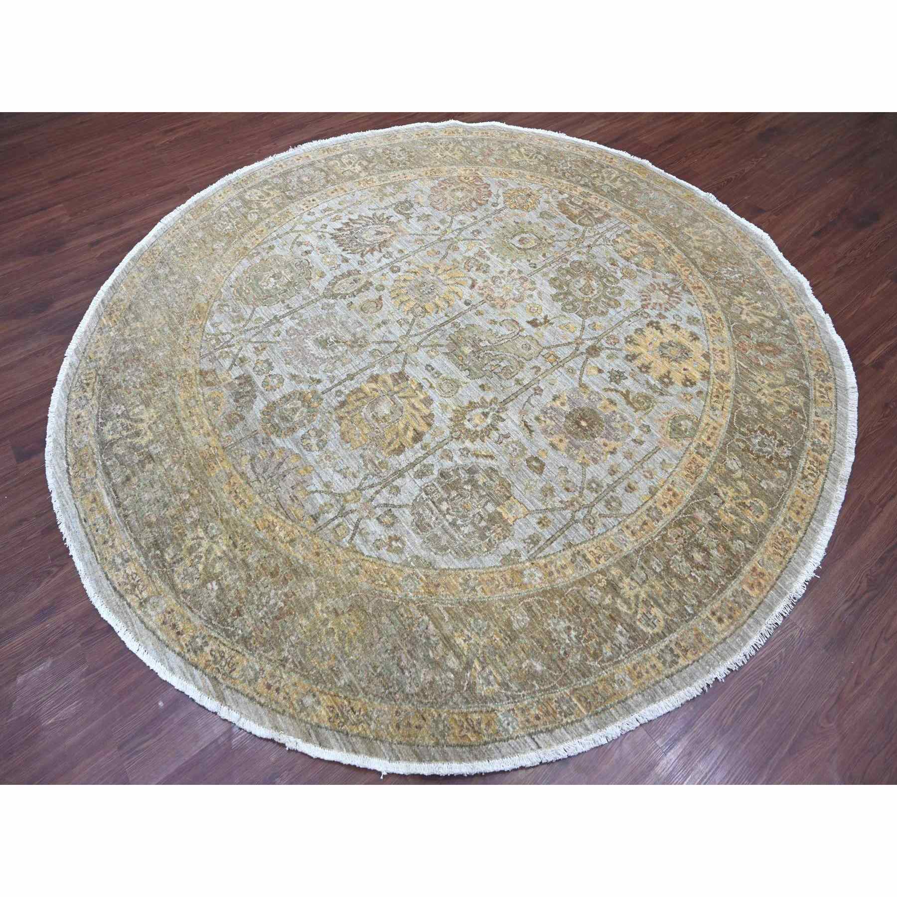 Oushak-And-Peshawar-Hand-Knotted-Rug-107740