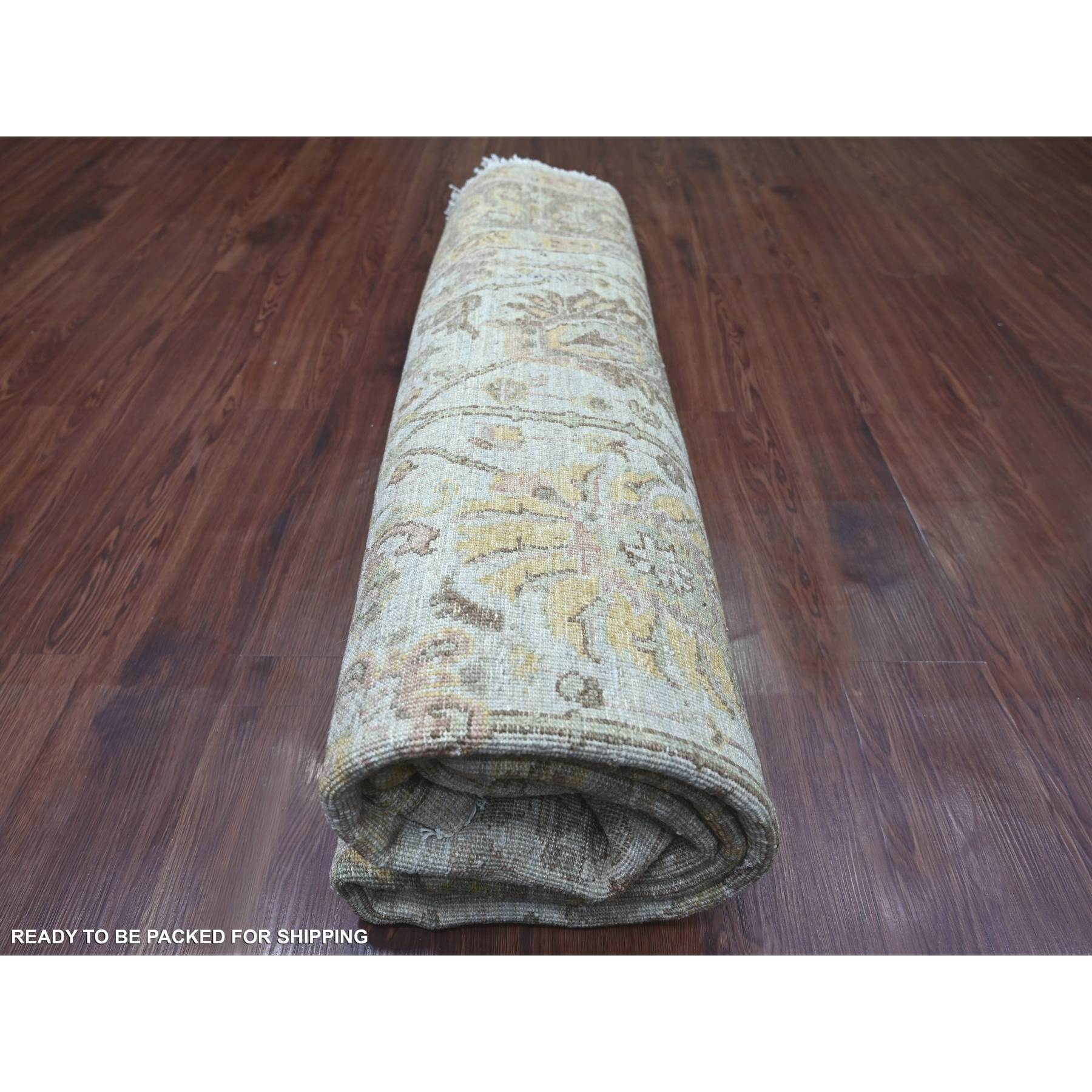 Oushak-And-Peshawar-Hand-Knotted-Rug-107740