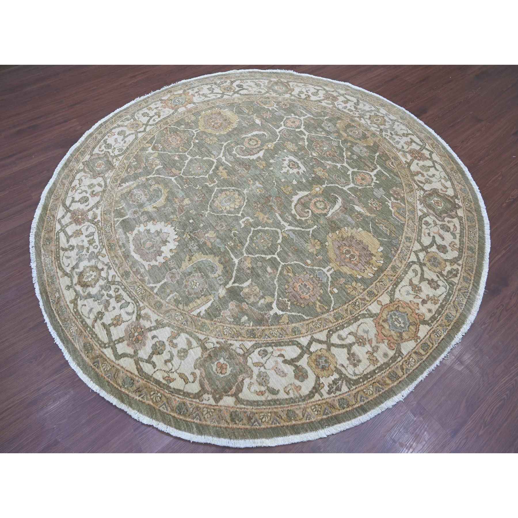 Oushak-And-Peshawar-Hand-Knotted-Rug-107745