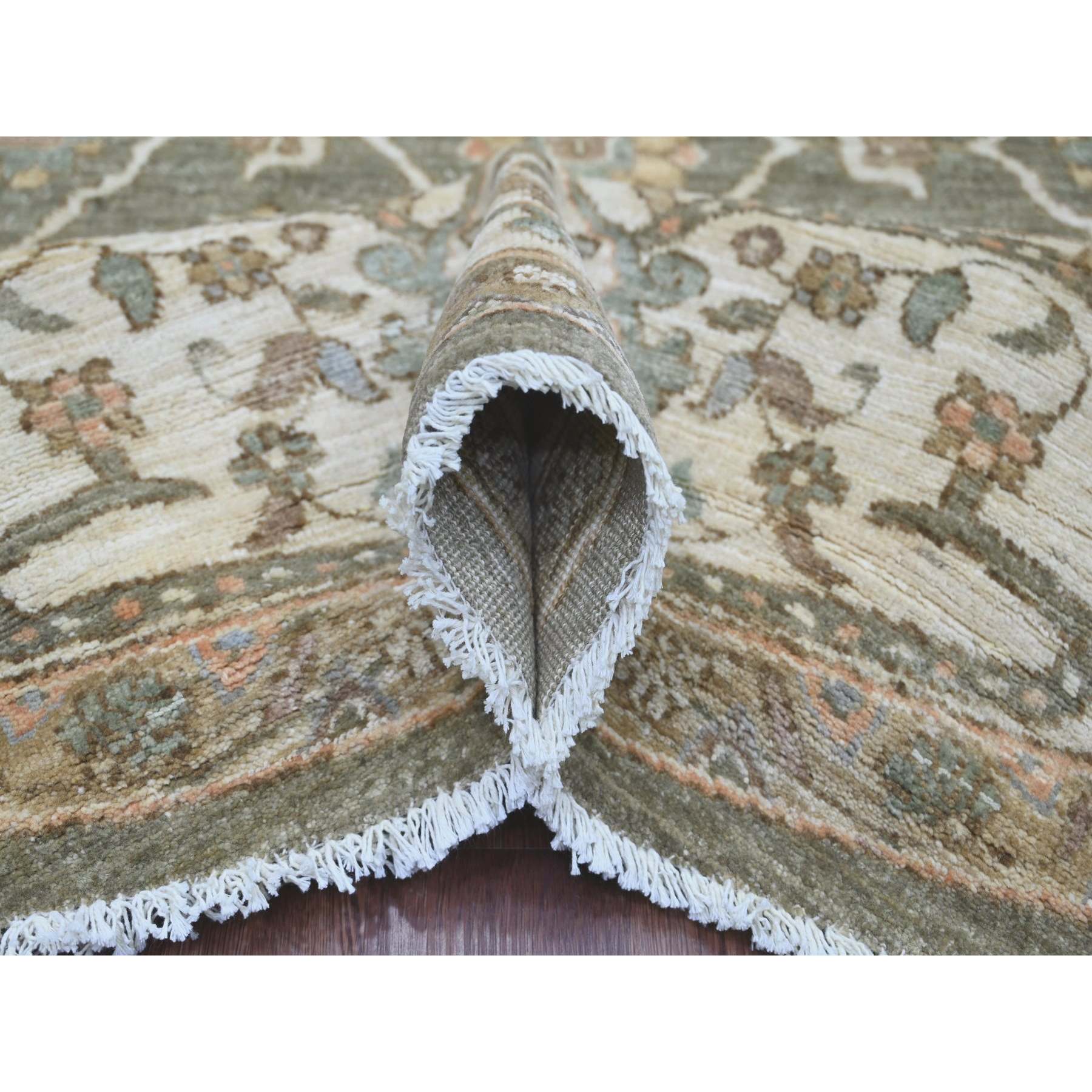 Oushak-And-Peshawar-Hand-Knotted-Rug-107745