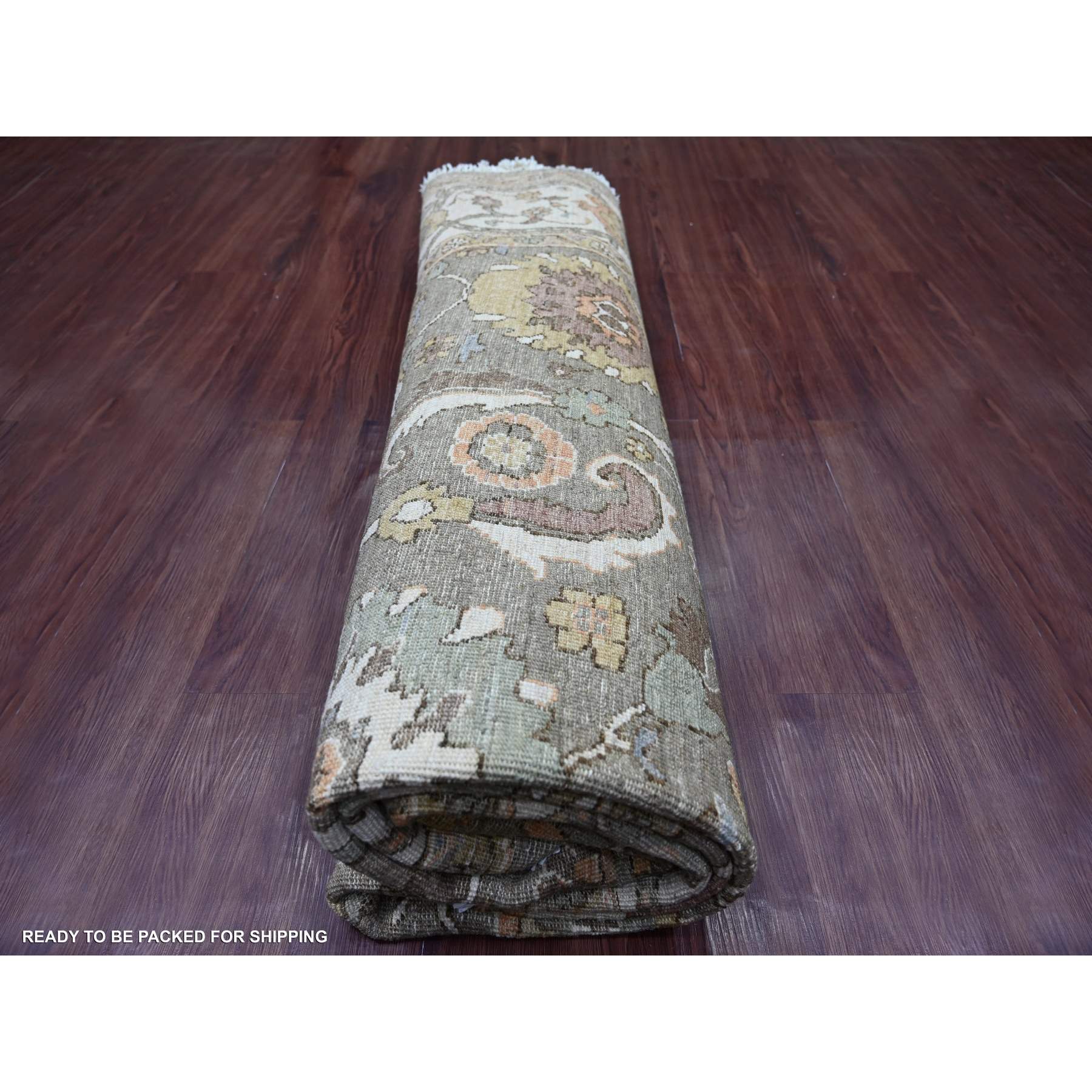 Oushak-And-Peshawar-Hand-Knotted-Rug-107745